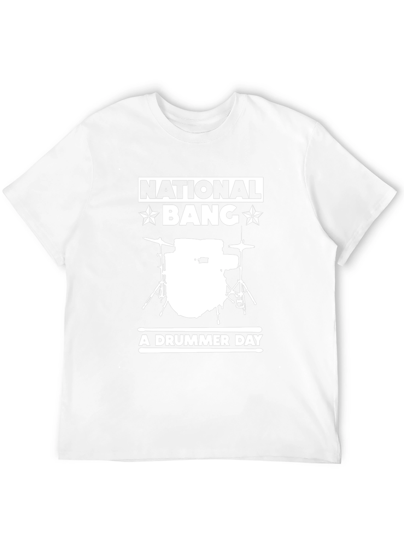 Black National Bang A Drummer Day Black T-Shirt view 12
