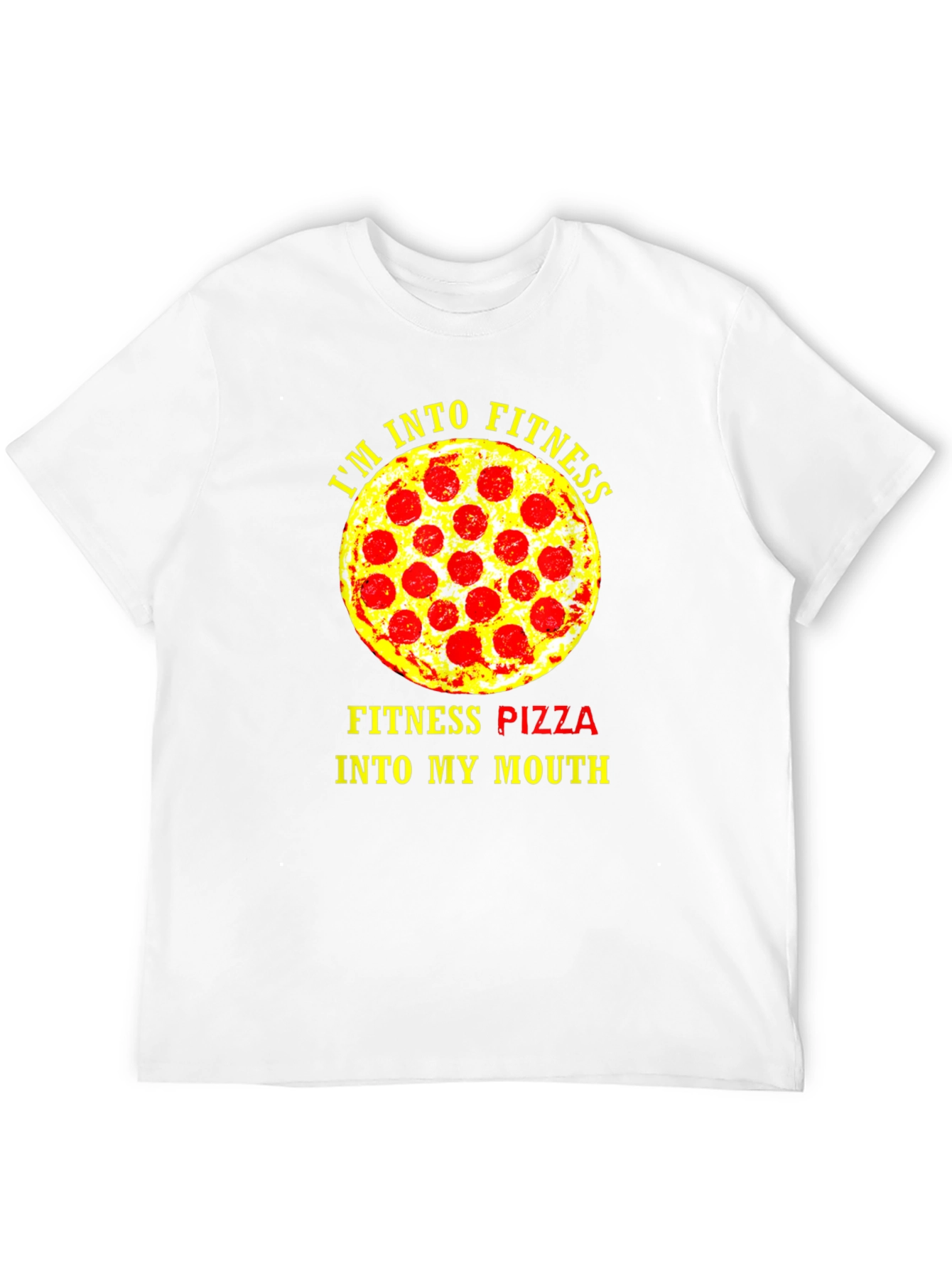 Black Fitness Pizza T-Shirt - Funny Gym Workout Tee view 12