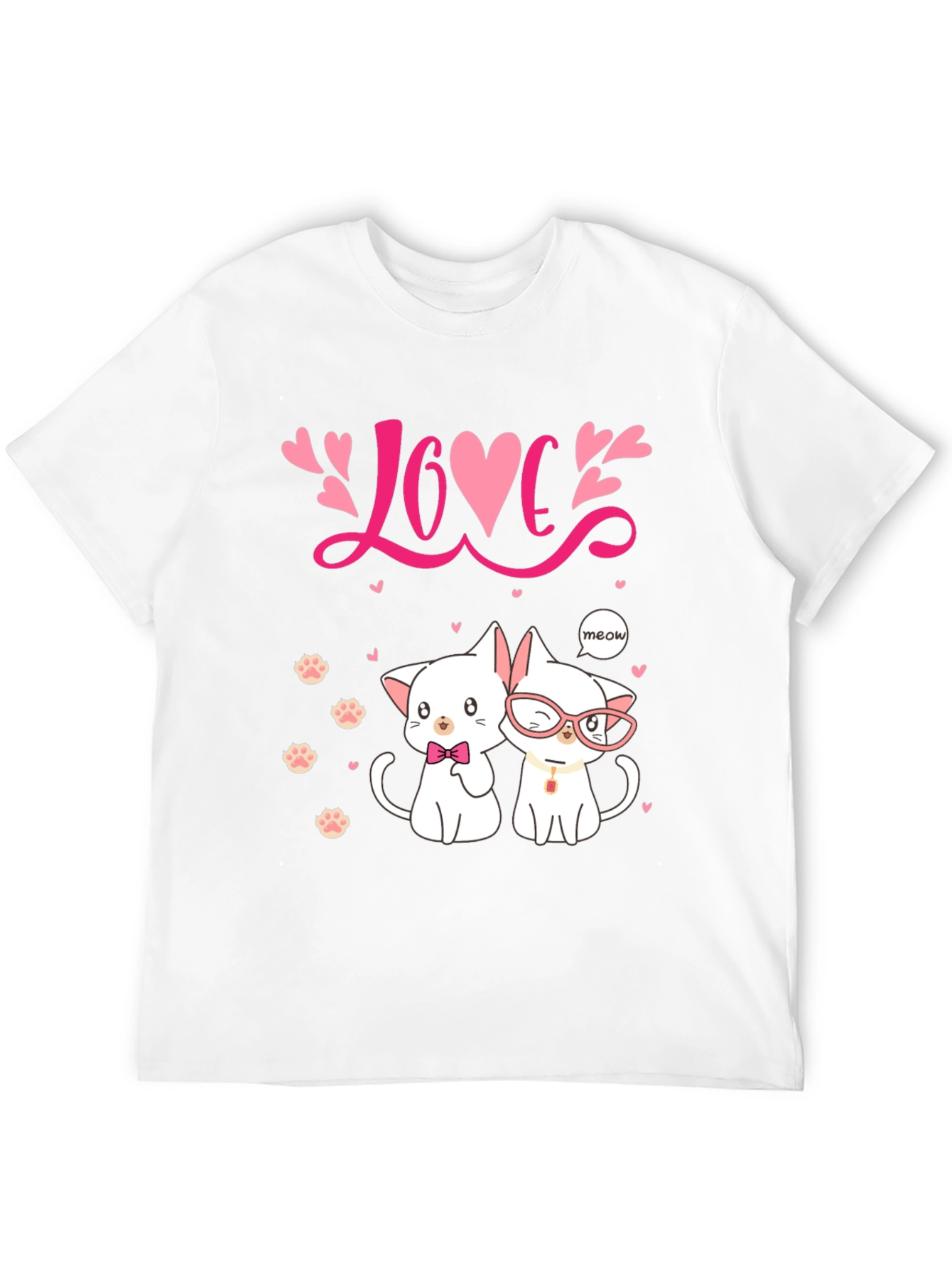 Black Cat Love T-Shirt view 12