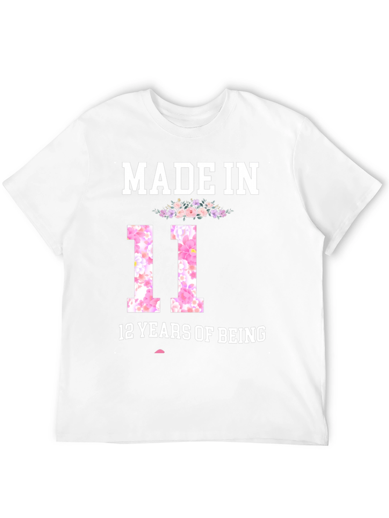 Black Made In 11, 12 Years Of Being T-Shirt view 12