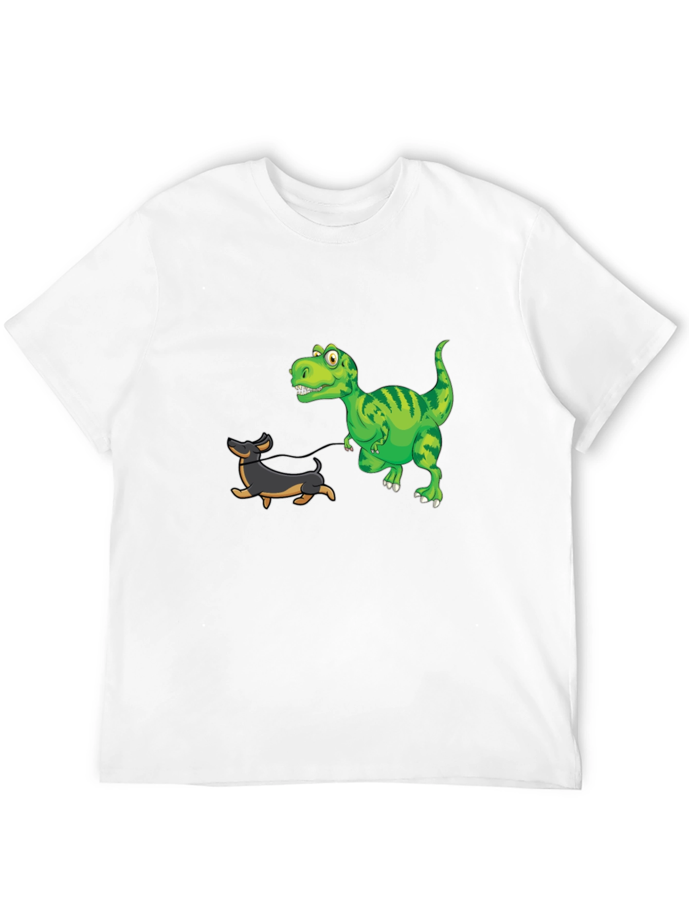 Black Dino Dog Walk Black T-Shirt view 12