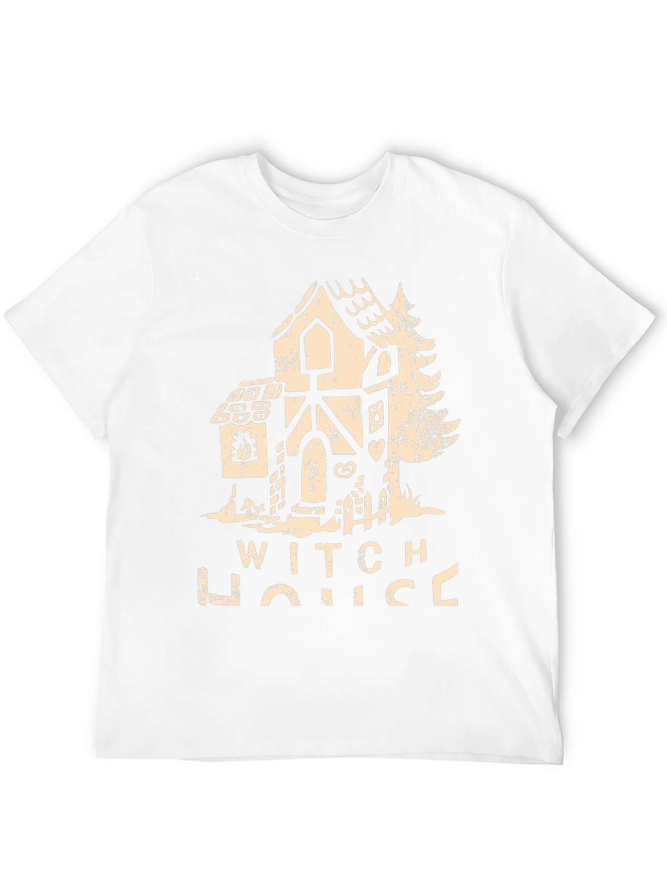Black Witch House Graphic T-Shirt Halloween Apparel view 12