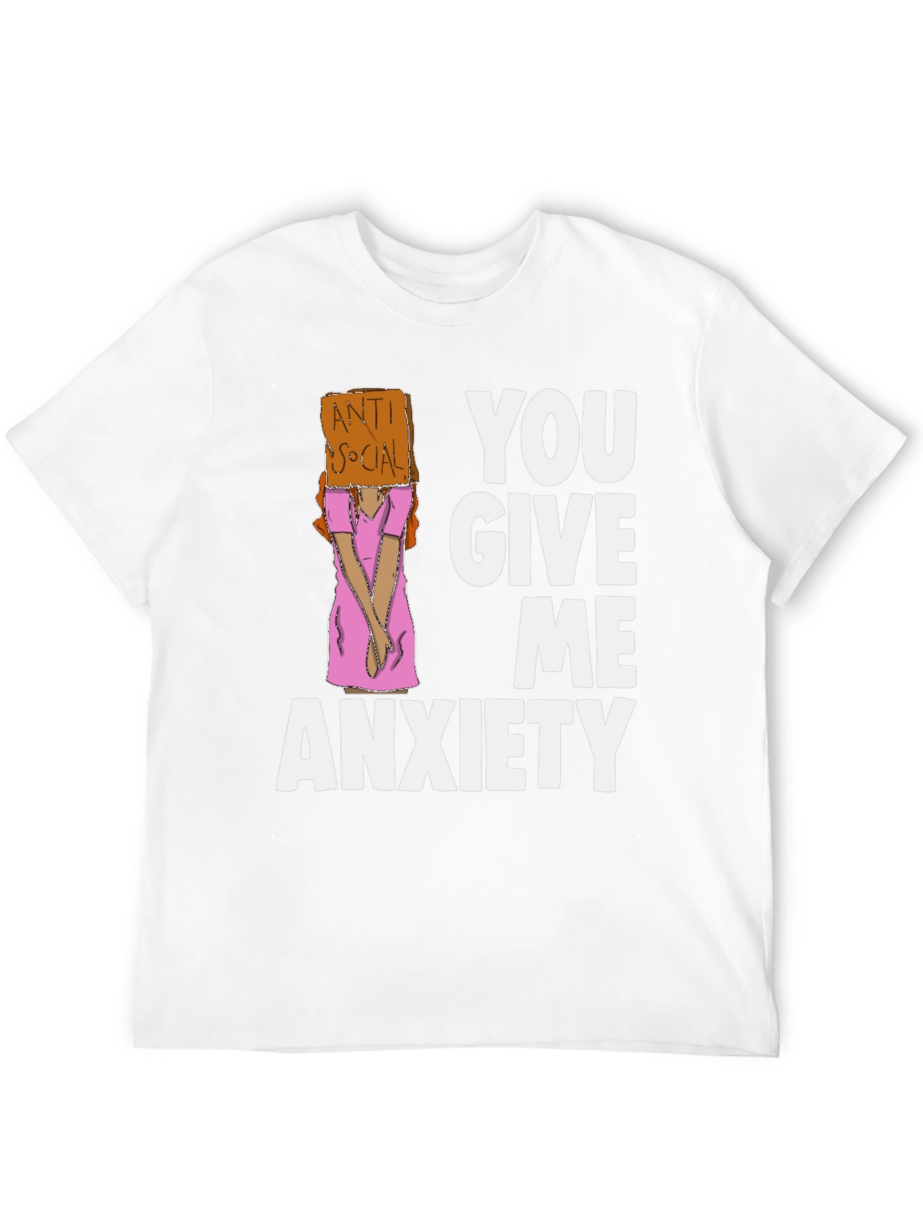 Black You Give Me Anxiety Graphic Tee view 12