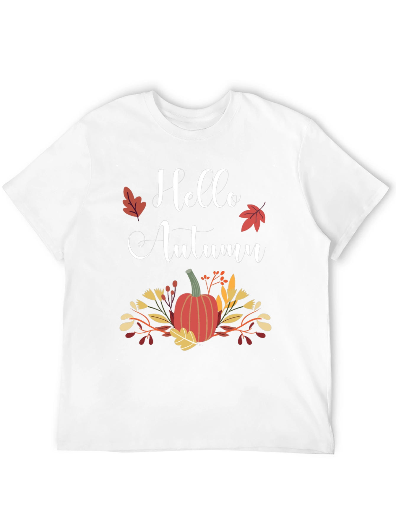 Black Hello Autumn Graphic T-Shirt view 12
