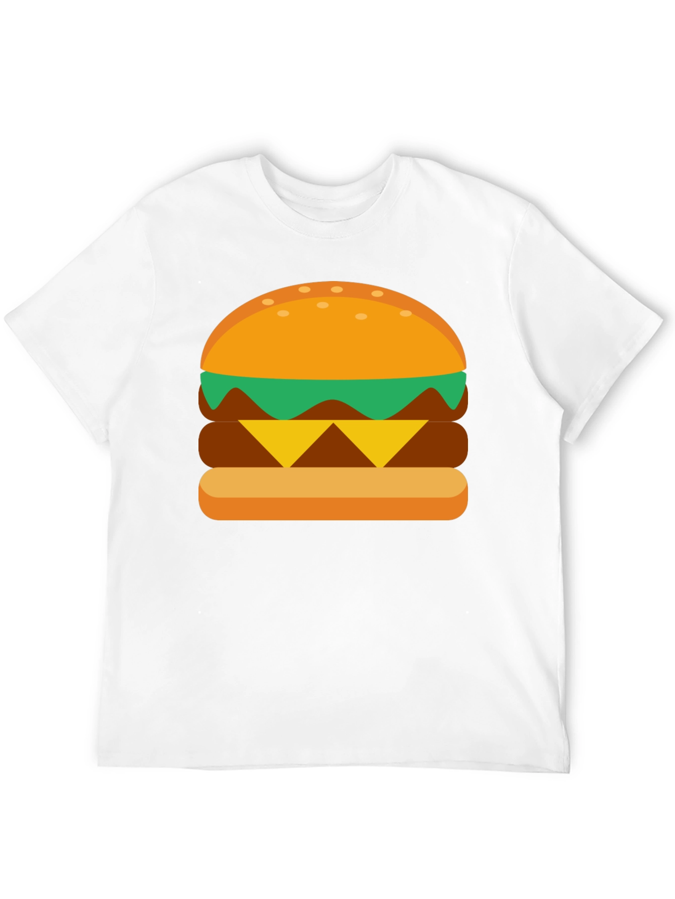 Black Burger Graphic Tee - Casual Cotton T-Shirt view 12