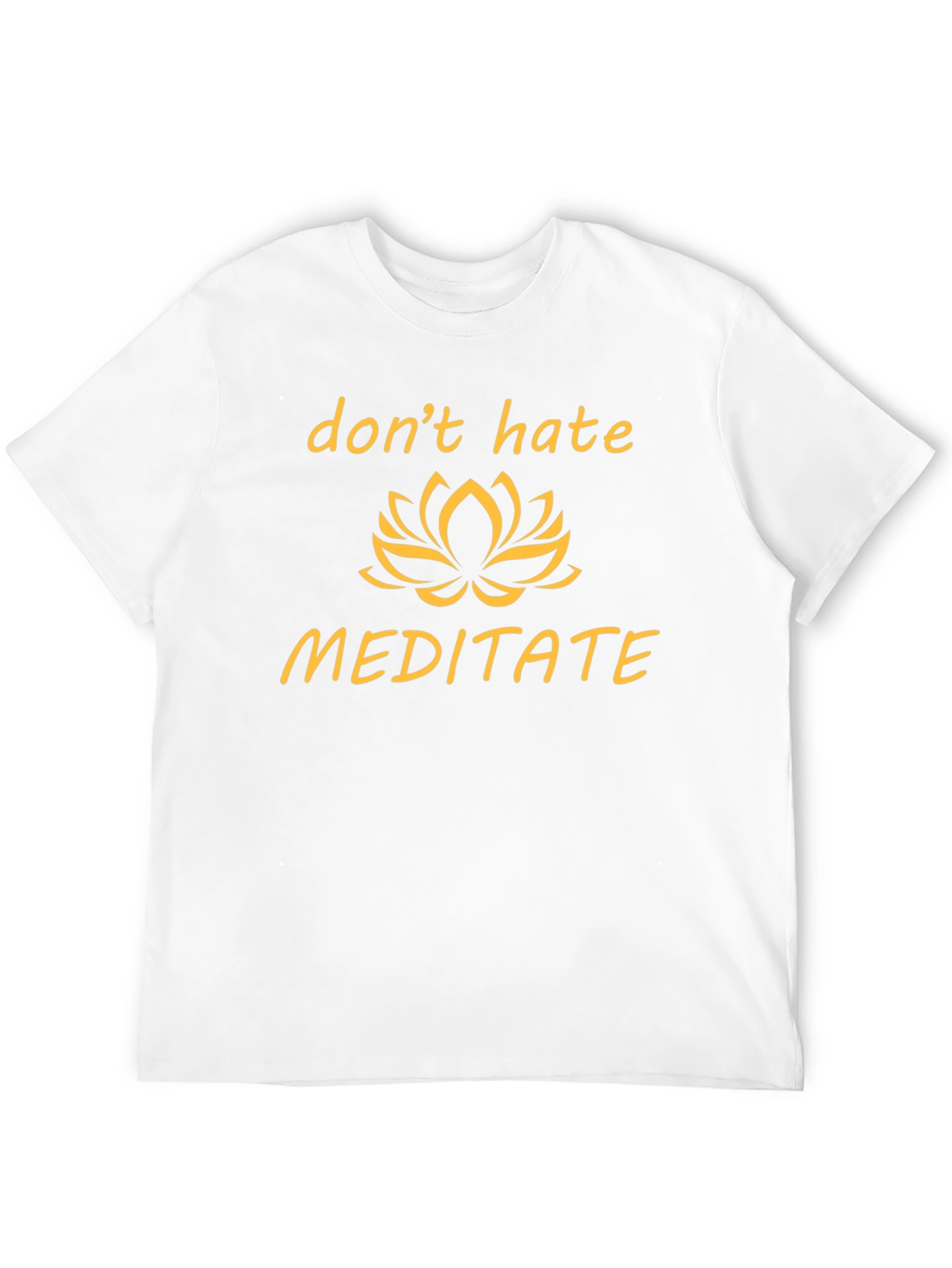 Black Don't Hate Meditate T-Shirt - Black, Graphic Tee view 12