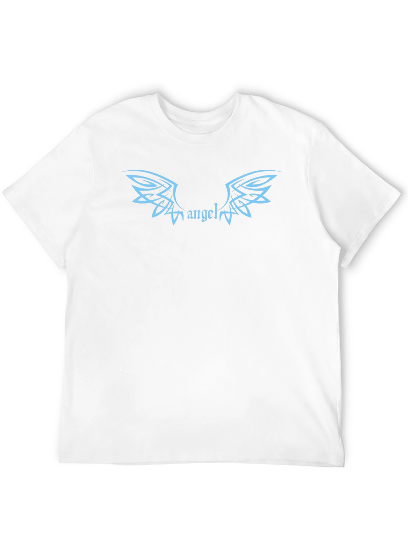 Black Angel Wings Graphic Print Black T-Shirt view 12