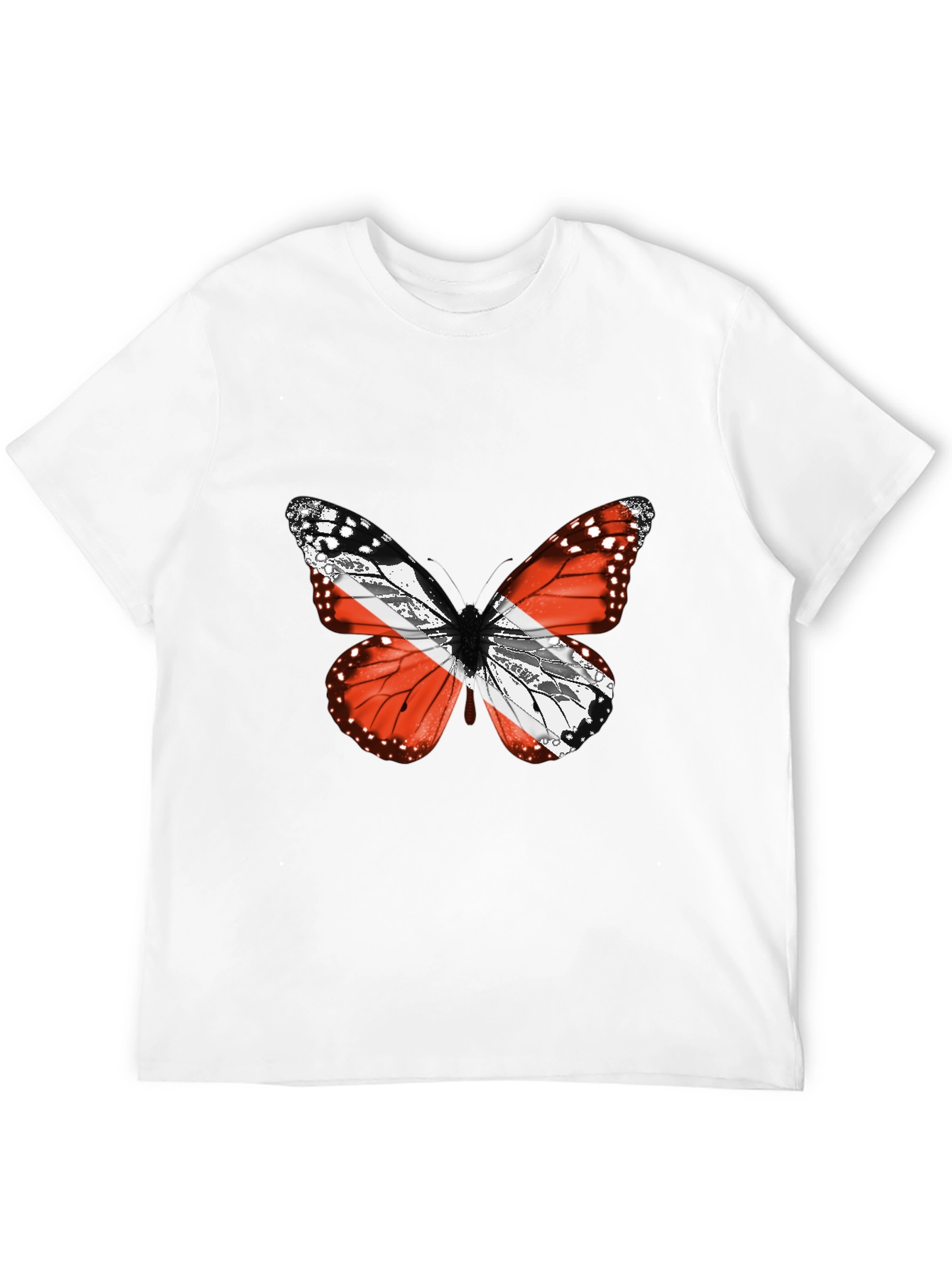 Black Butterfly Trinidad & Tobago Flag T-Shirt view 12