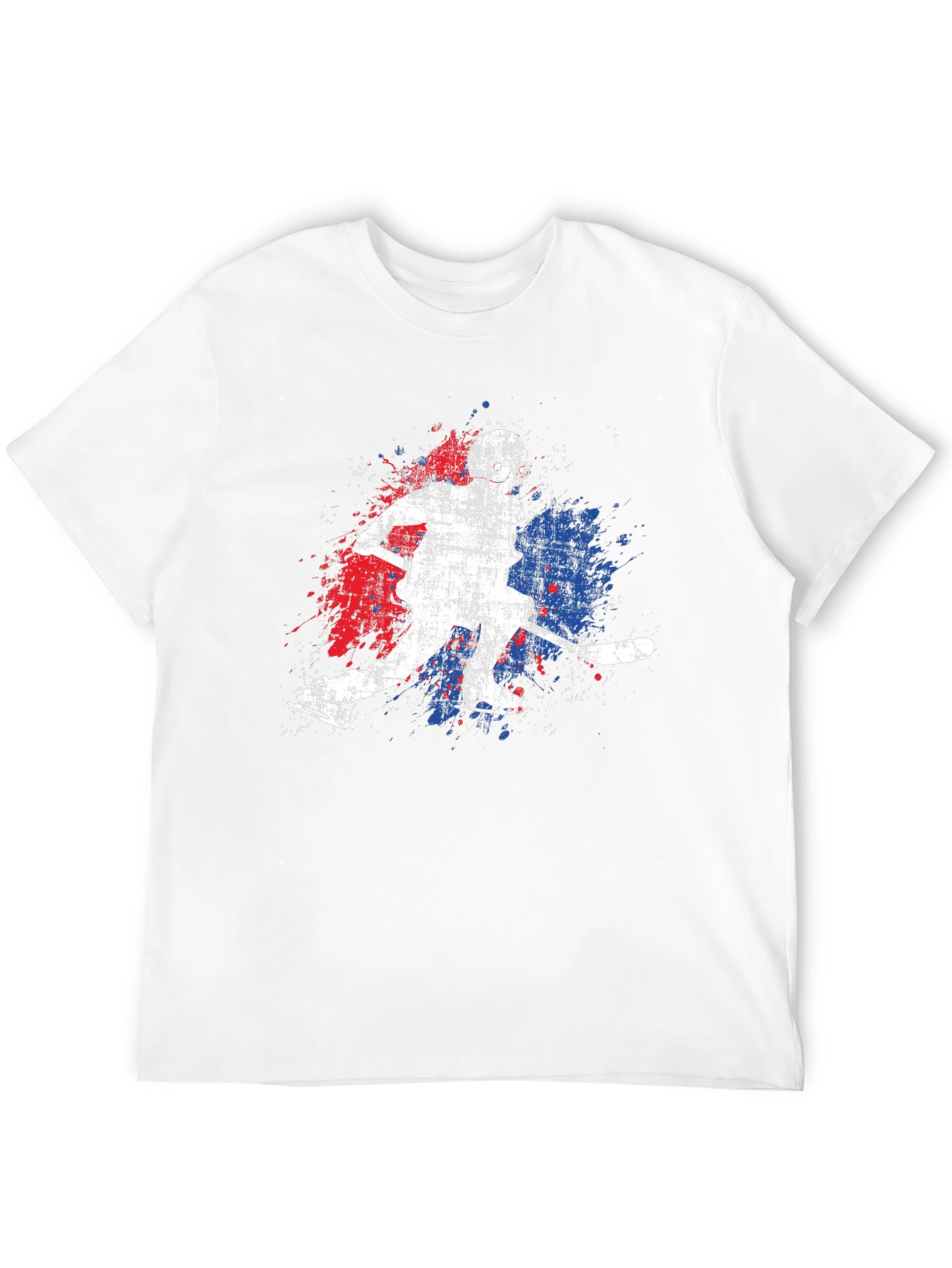 Black Hockey Player Graphic Tee - Sporty Style view 12