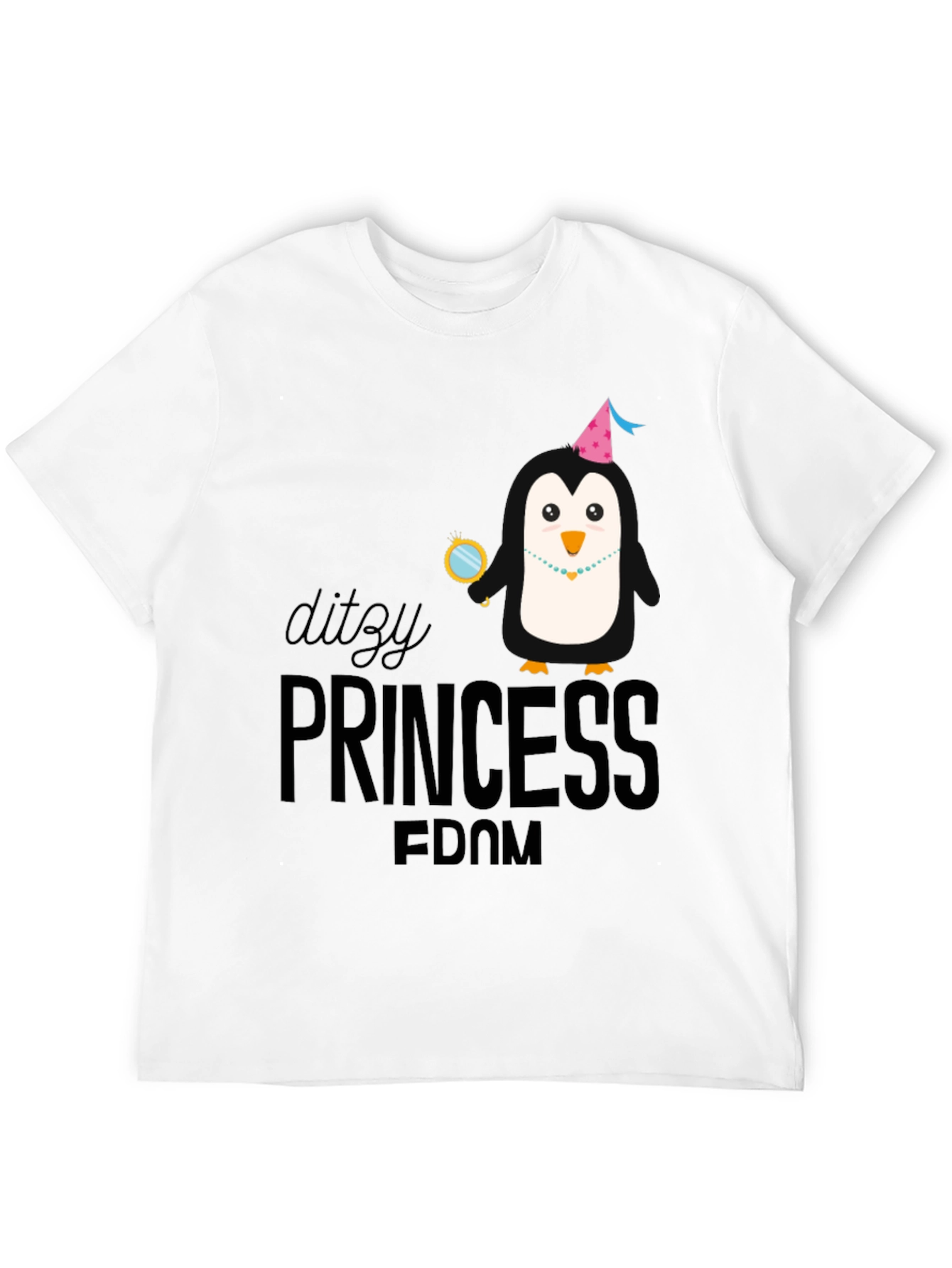Black Dizzy Princess Penguin Graphic Tee view 12