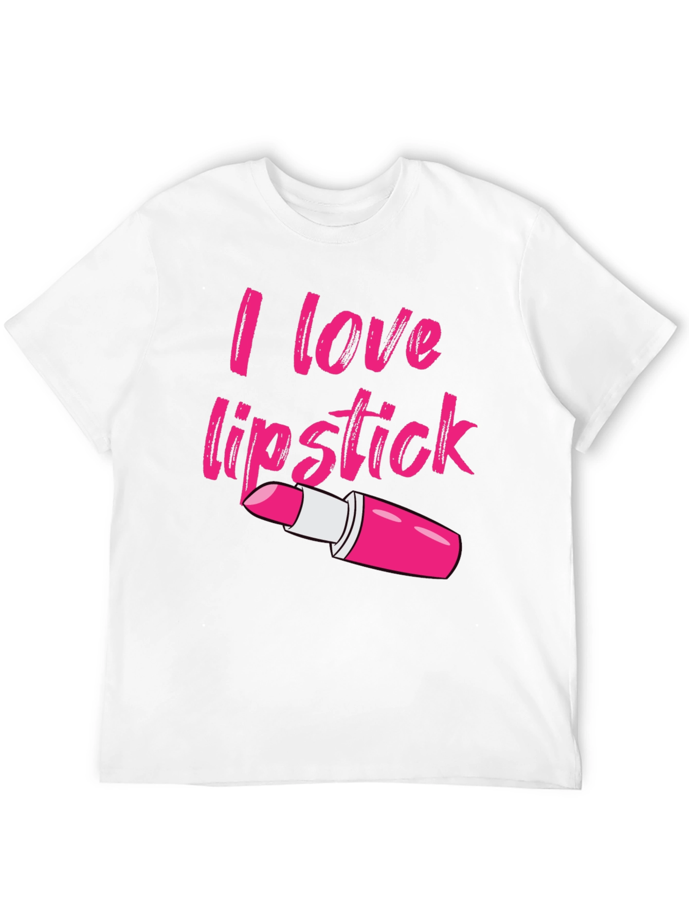 Black I Love Lipstick Graphic Tee - Unisex Cotton Blend view 12