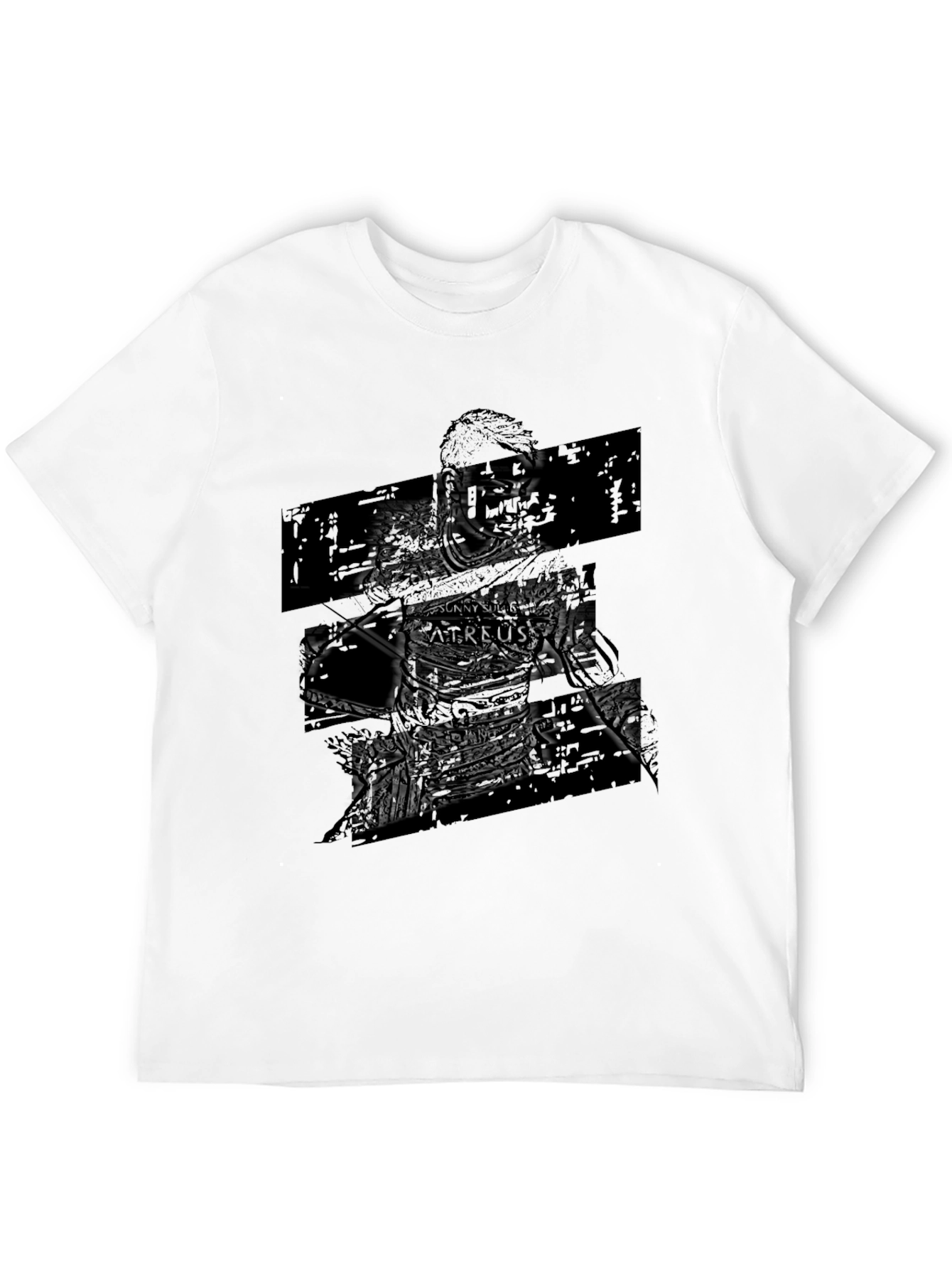 Black Graphic Print Black T-Shirt view 12