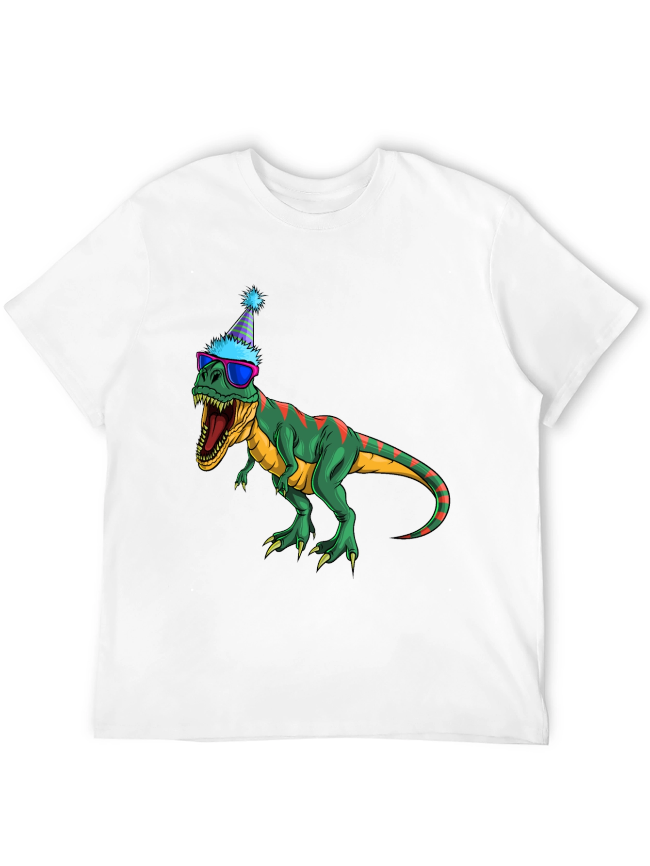 Black Party Dino T-Shirt - Fun & Festive view 12