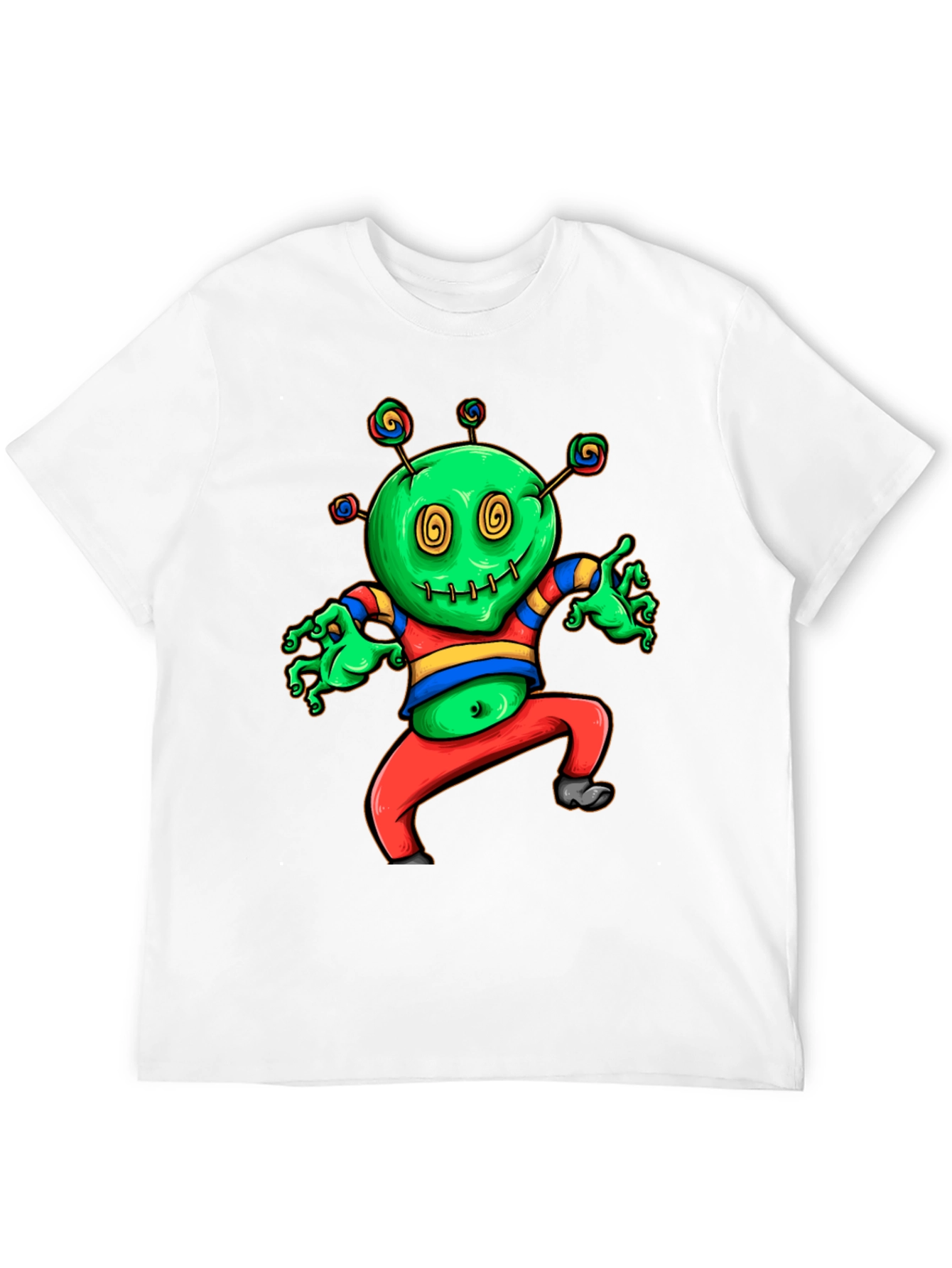 Black Funky Green Monster T-Shirt view 12