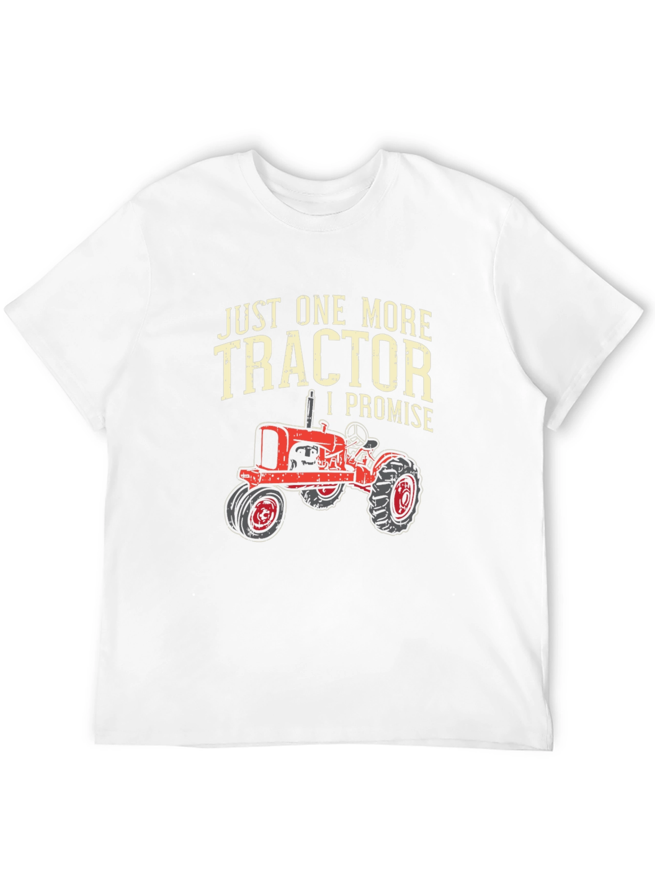 Black Just One More Tractor T-Shirt view 12