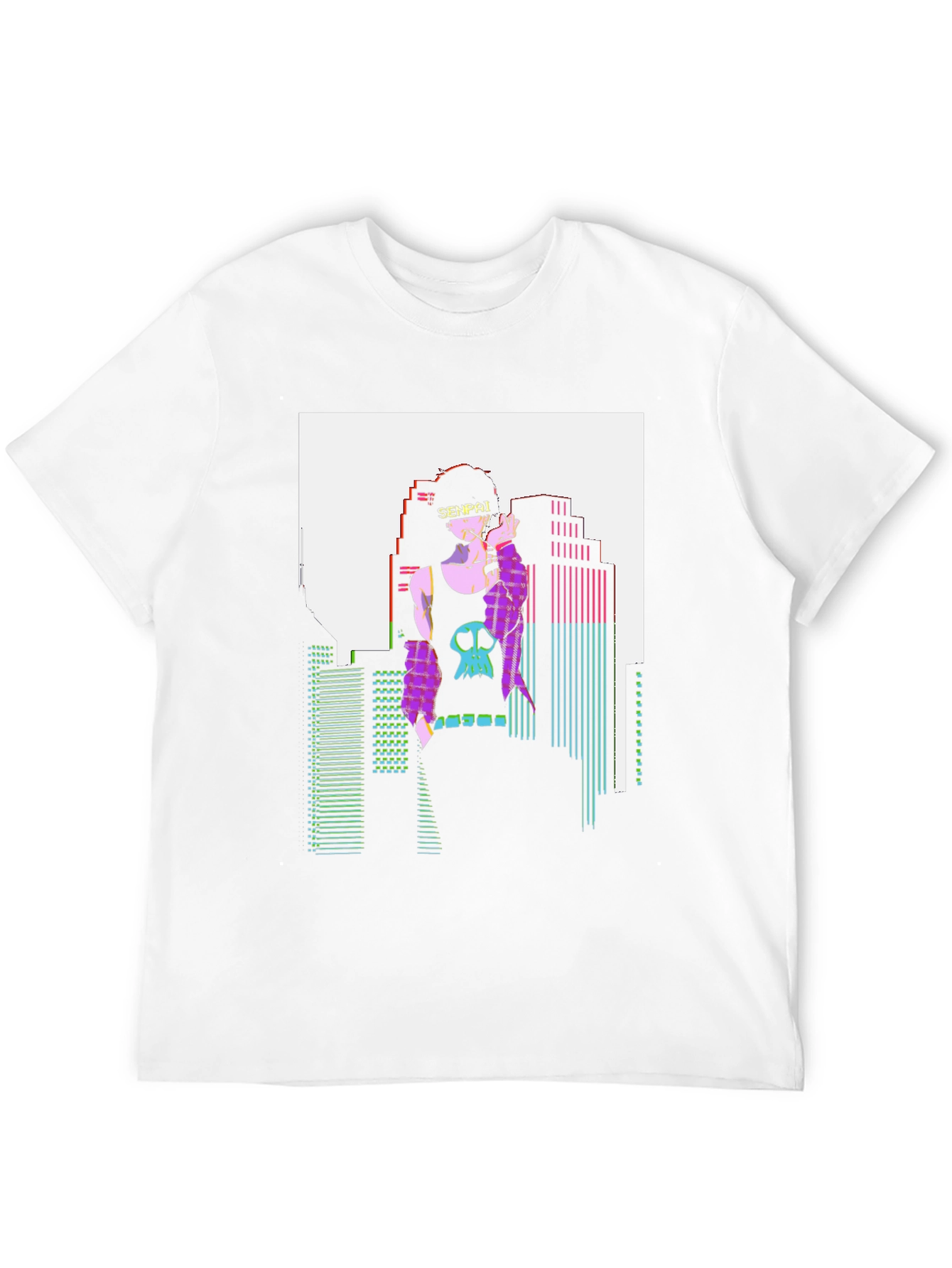 Cyberpunk Senpai T-Shirt - Graphic Anime Tee - 12
