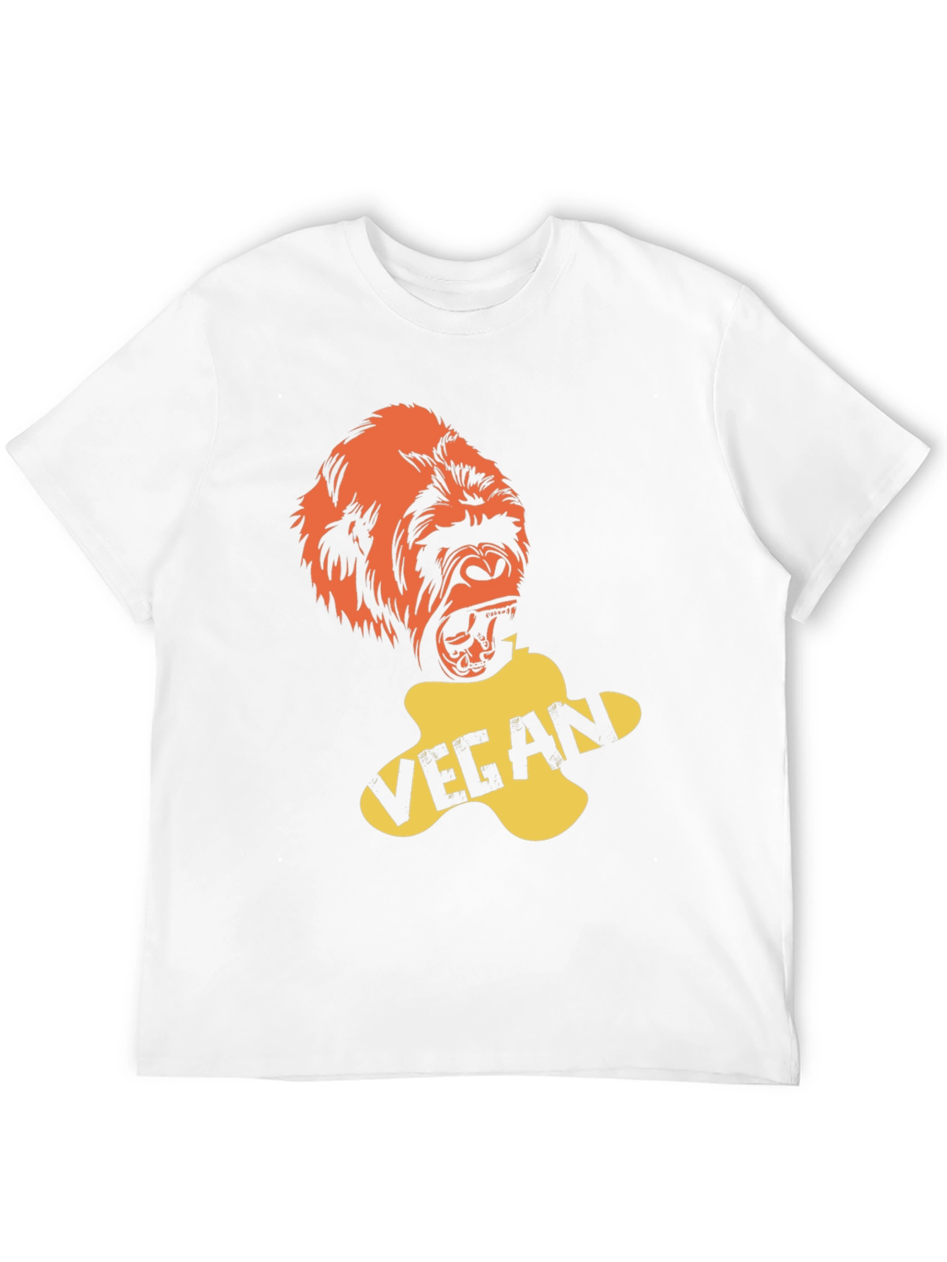 Black Vegan Gorilla Graphic T-Shirt - Bold & Ethical Style view 12