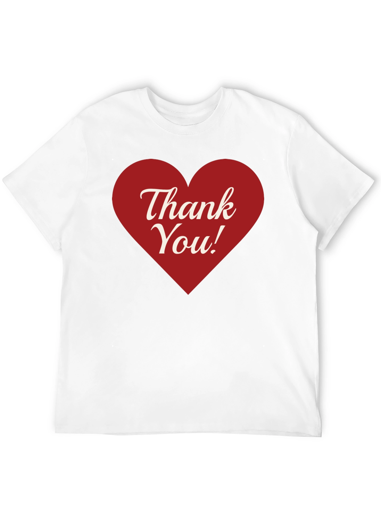 Black Thank You Heart Graphic Tee - Black Cotton Blend view 12