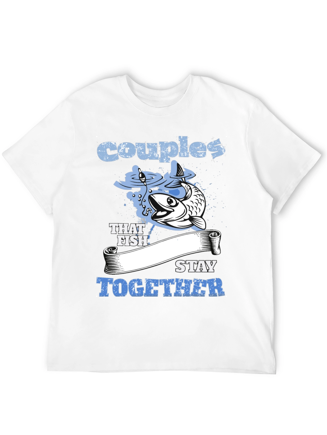 Black Couples That Fish Stay Together Graphic Tee view 12