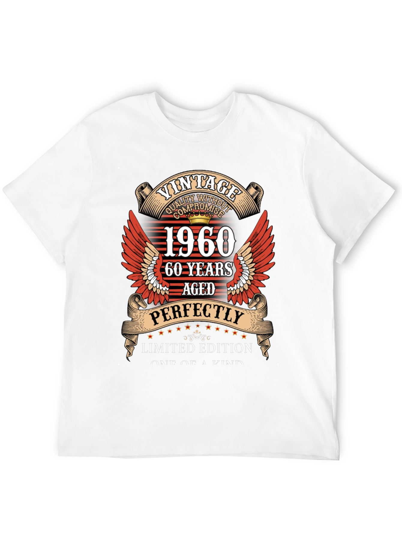 Black Vintage 1960 Limited Edition Graphic T-Shirt view 12