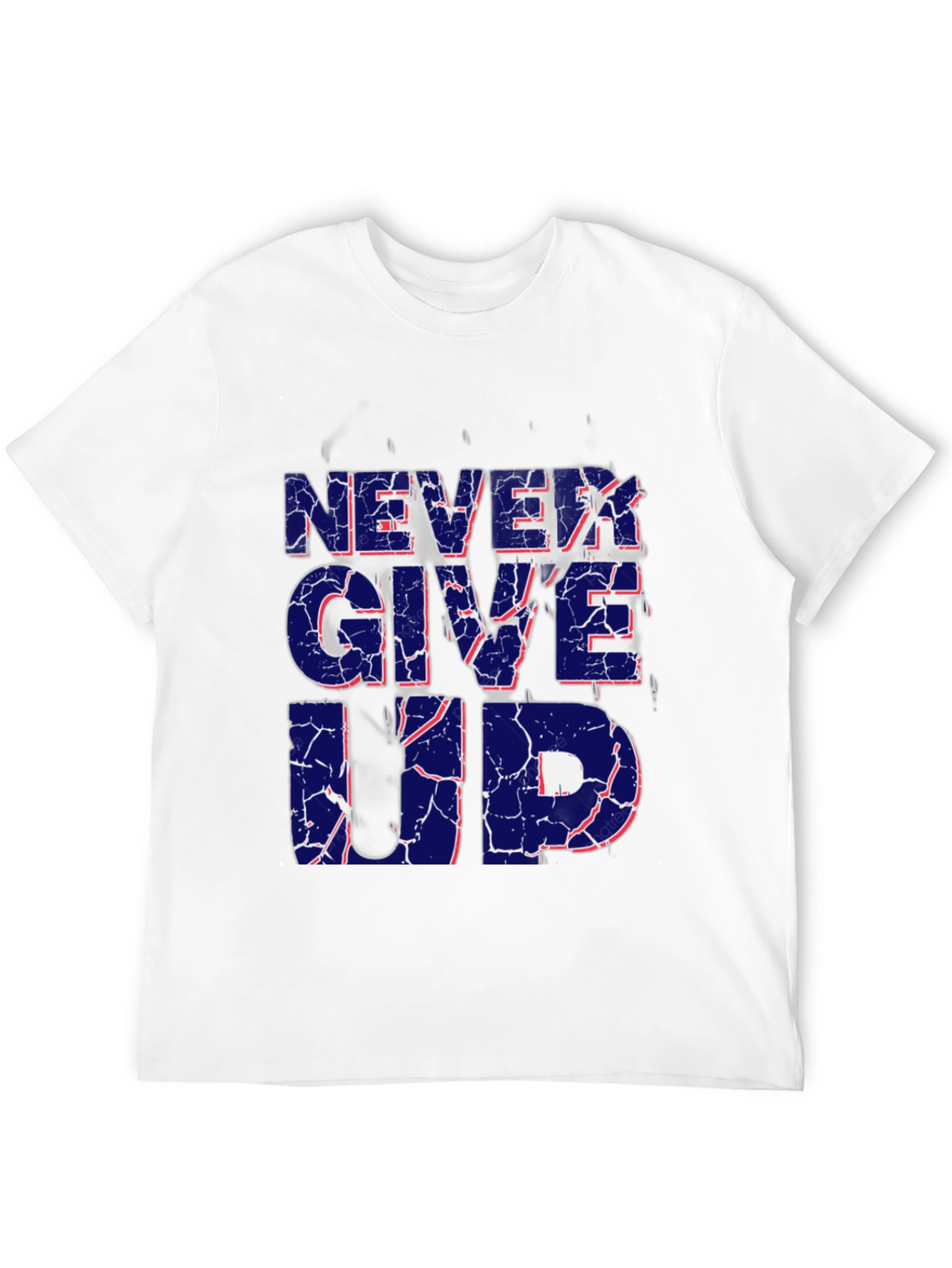 Black Never Give Up Graphic Print T-Shirt view 12
