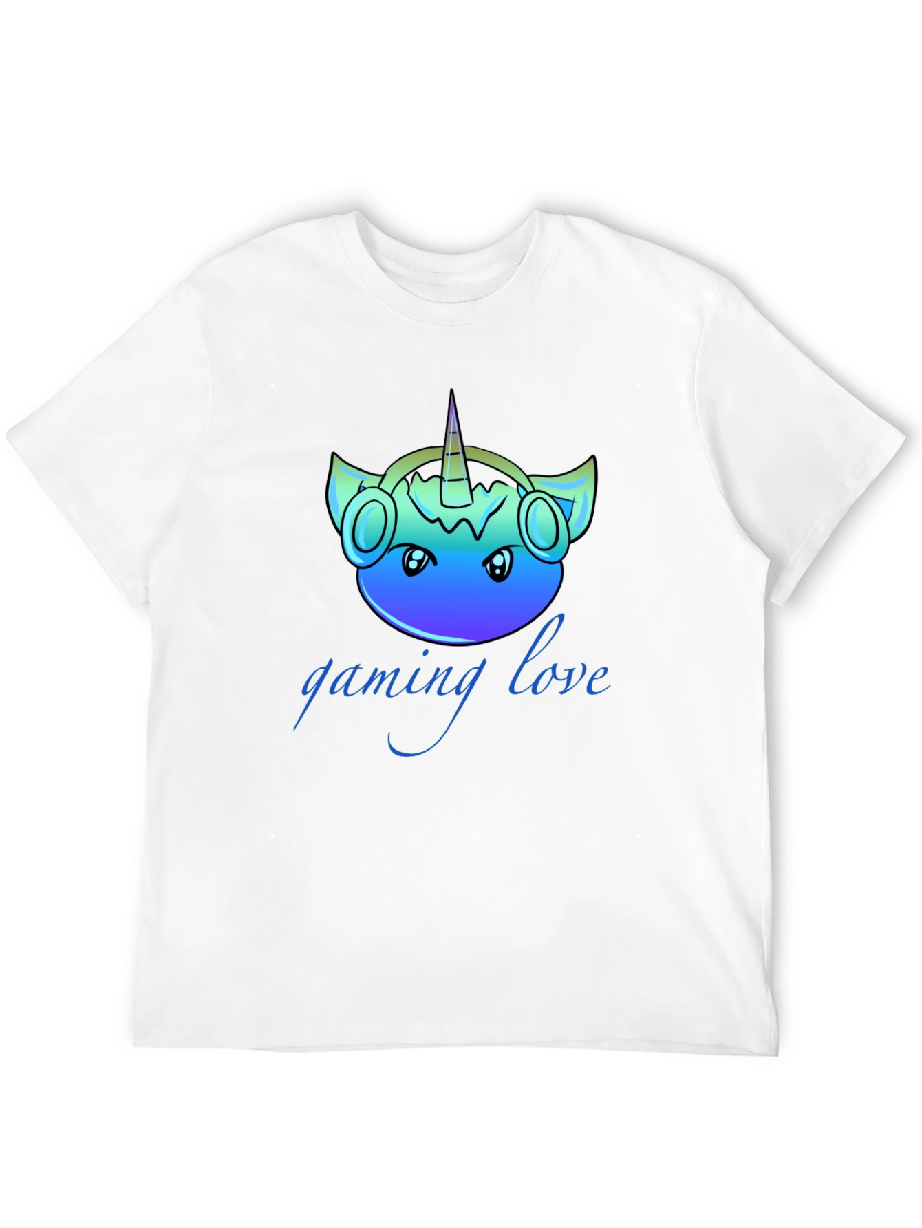 Black Gaming Love Unicorn T-Shirt view 12