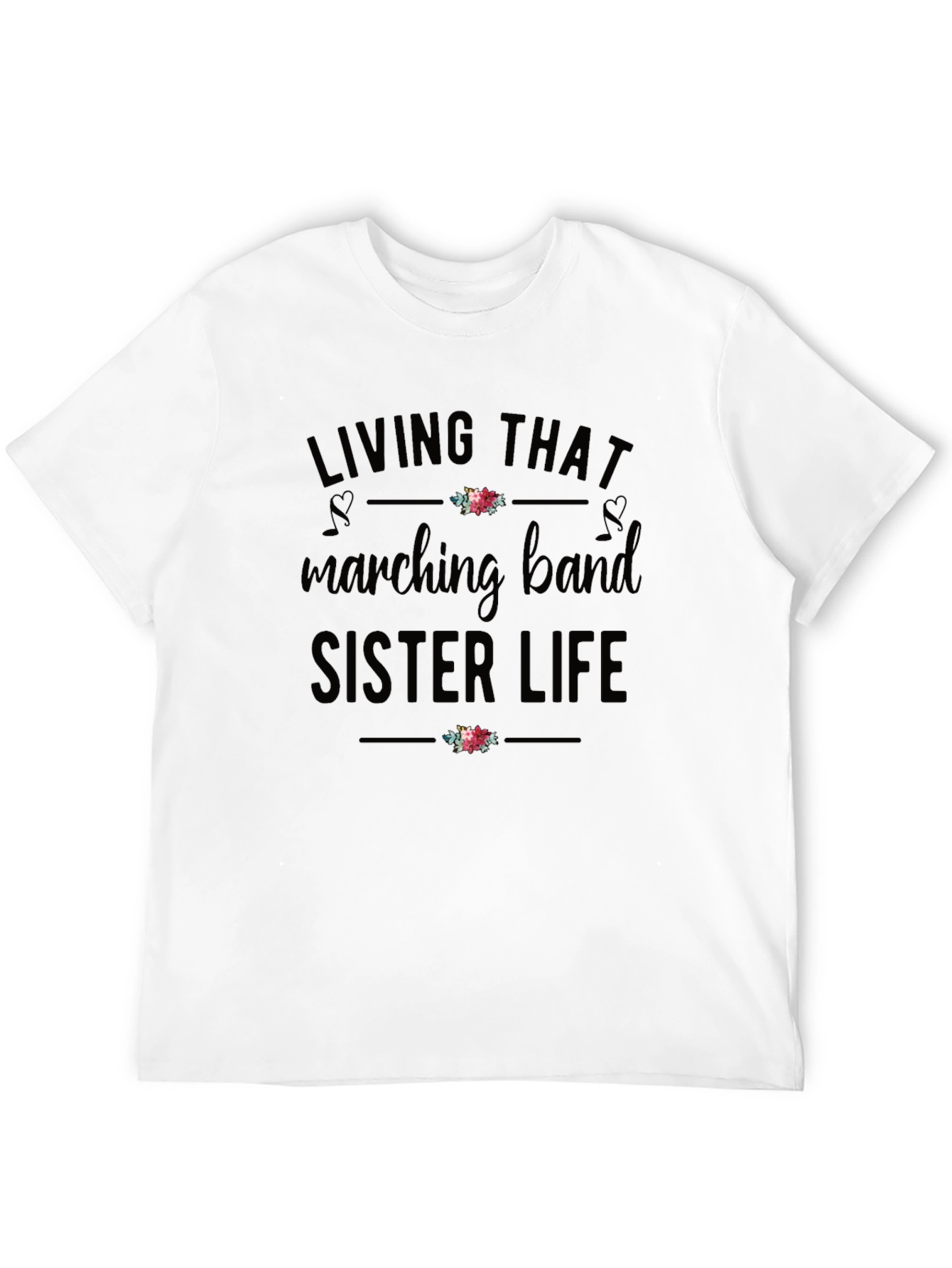 Black Marching Band Sister Life Graphic Tee view 12