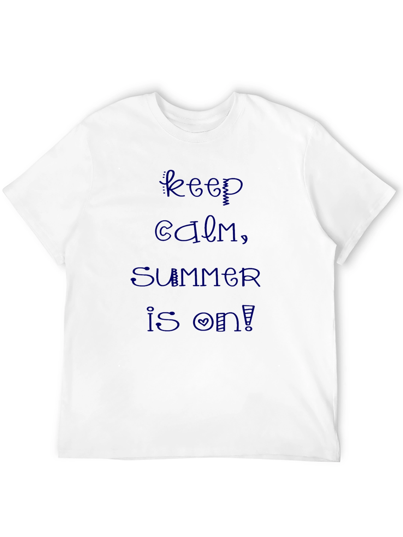 Black Keep Calm Summer T-Shirt view 12