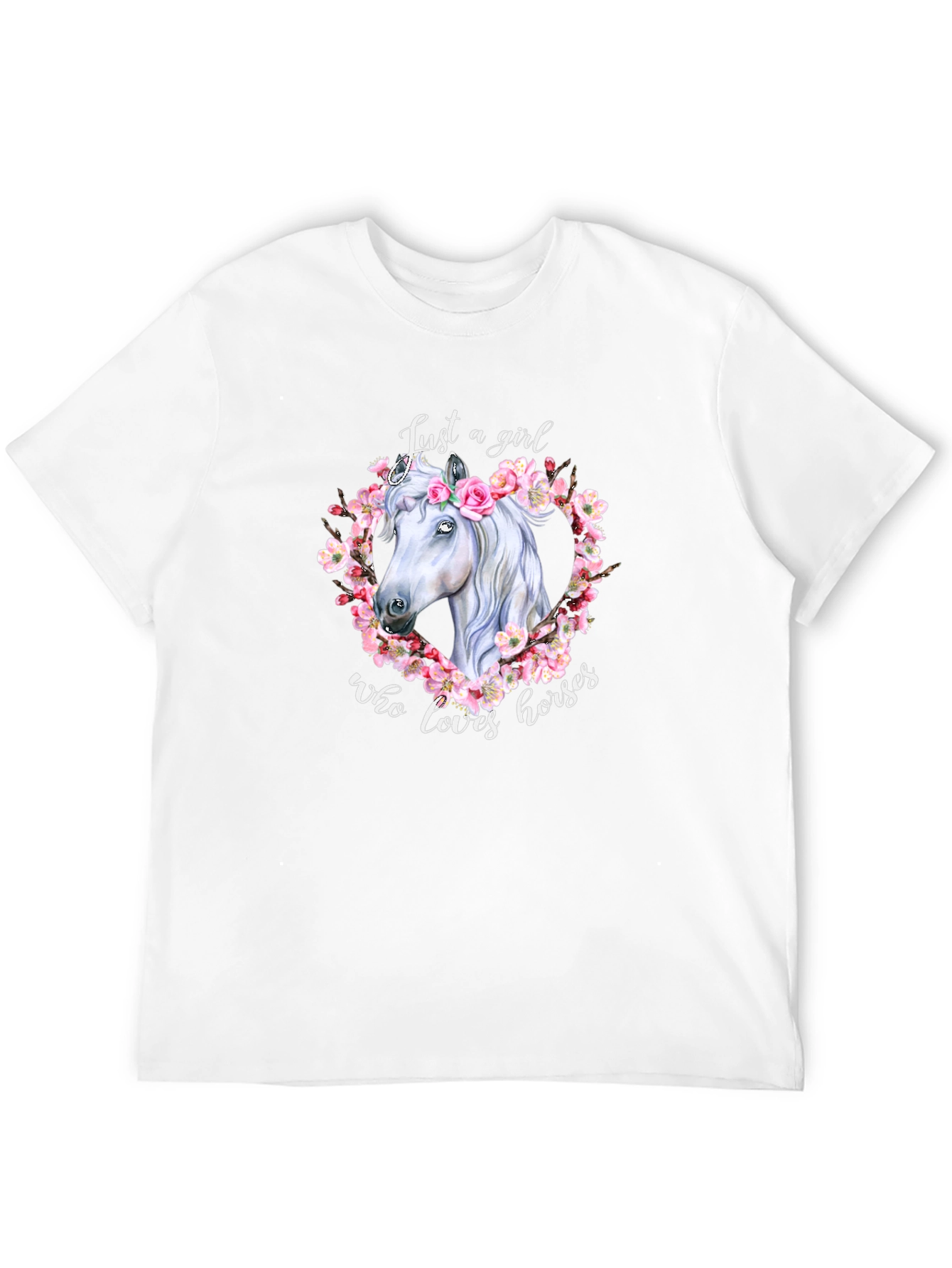 Black Horse Lover T-Shirt - Just A Girl Who Loves Horses view 12