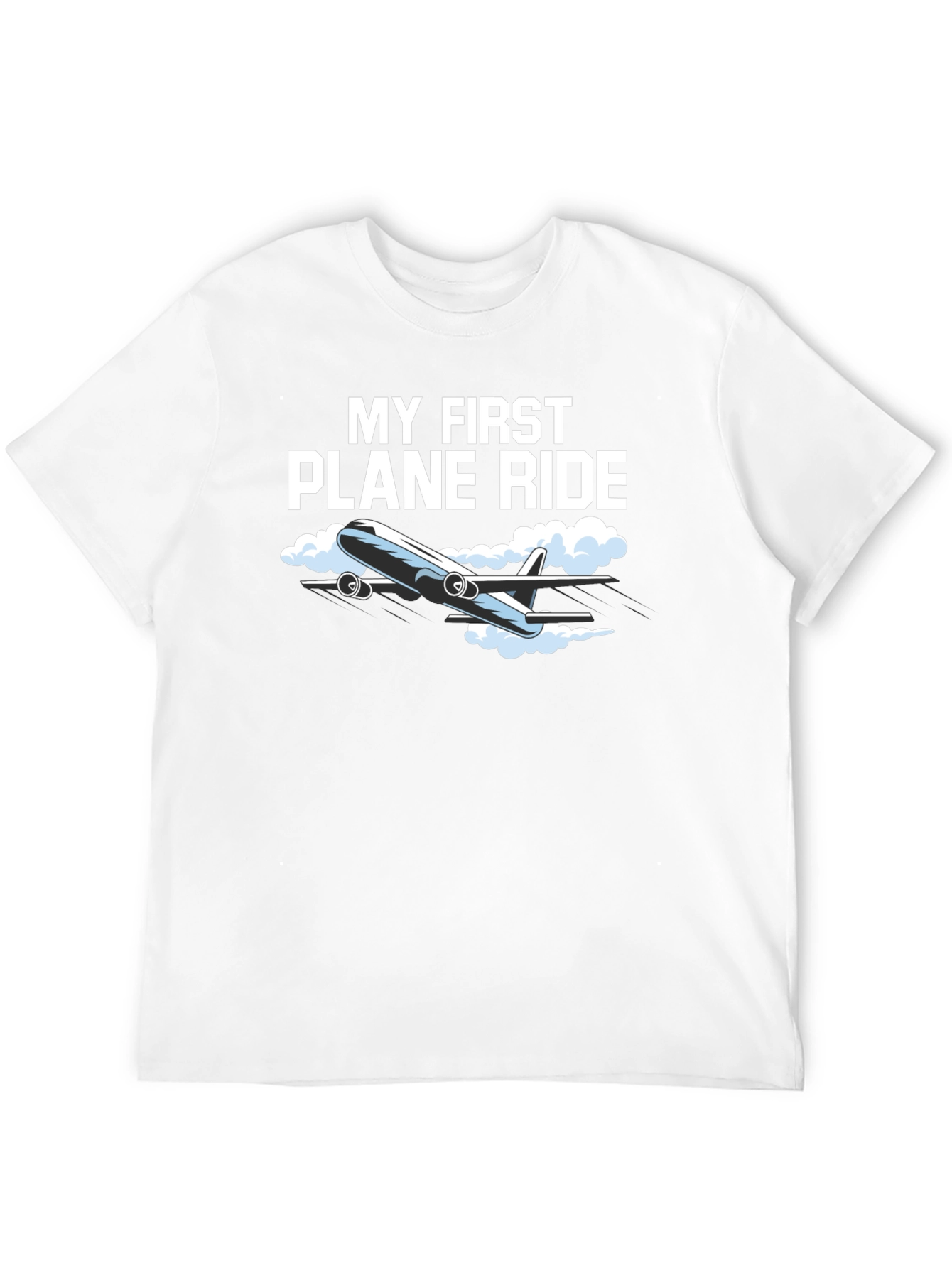 Black My First Plane Ride Graphic Tee - Aviation T-Shirt view 12