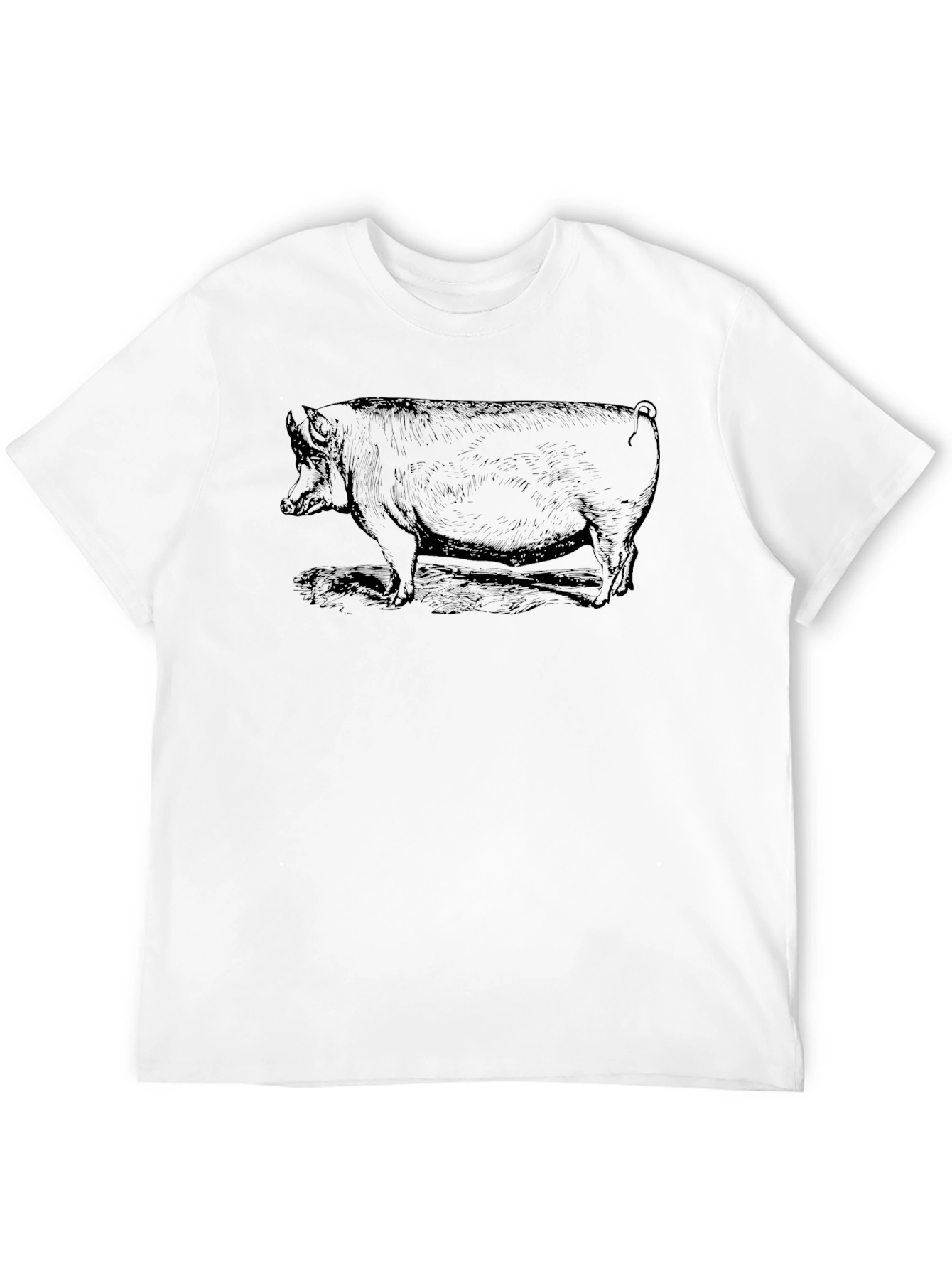 Black Black Pig Graphic T-Shirt - Unique Design view 12