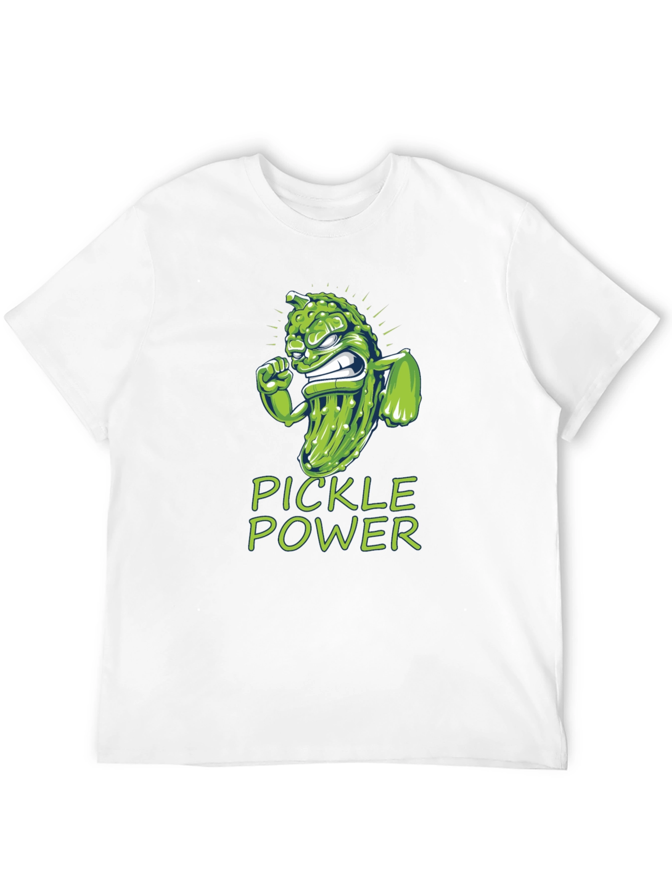 Black Pickle Power Graphic Tee -  Funny Foodie Shirt view 12