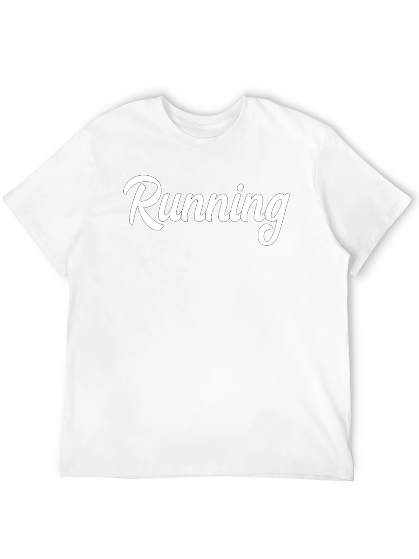 Black Running Graphic T-Shirt - Black Cotton view 12