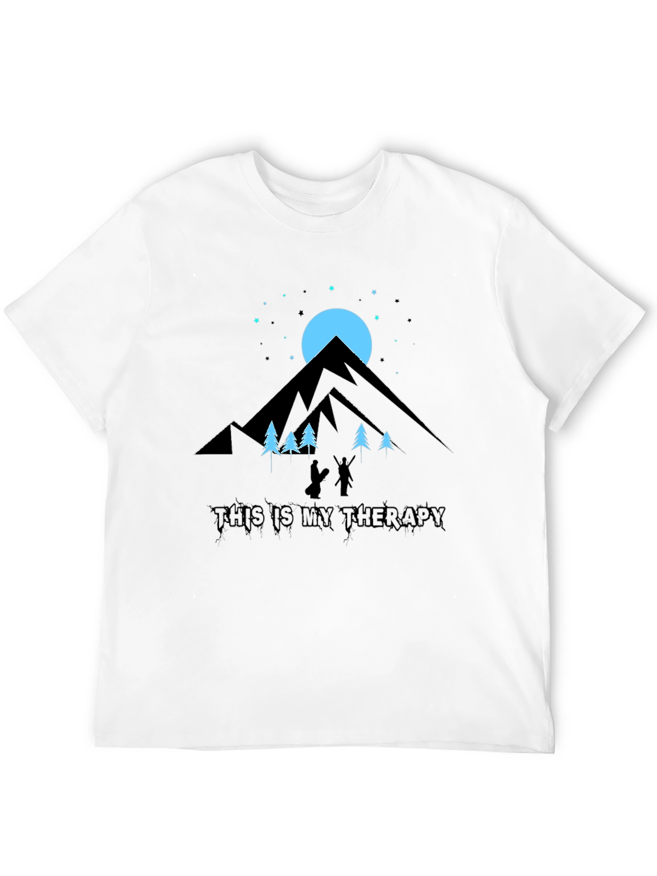 Black Mountain Therapy Black Graphic Tee view 12