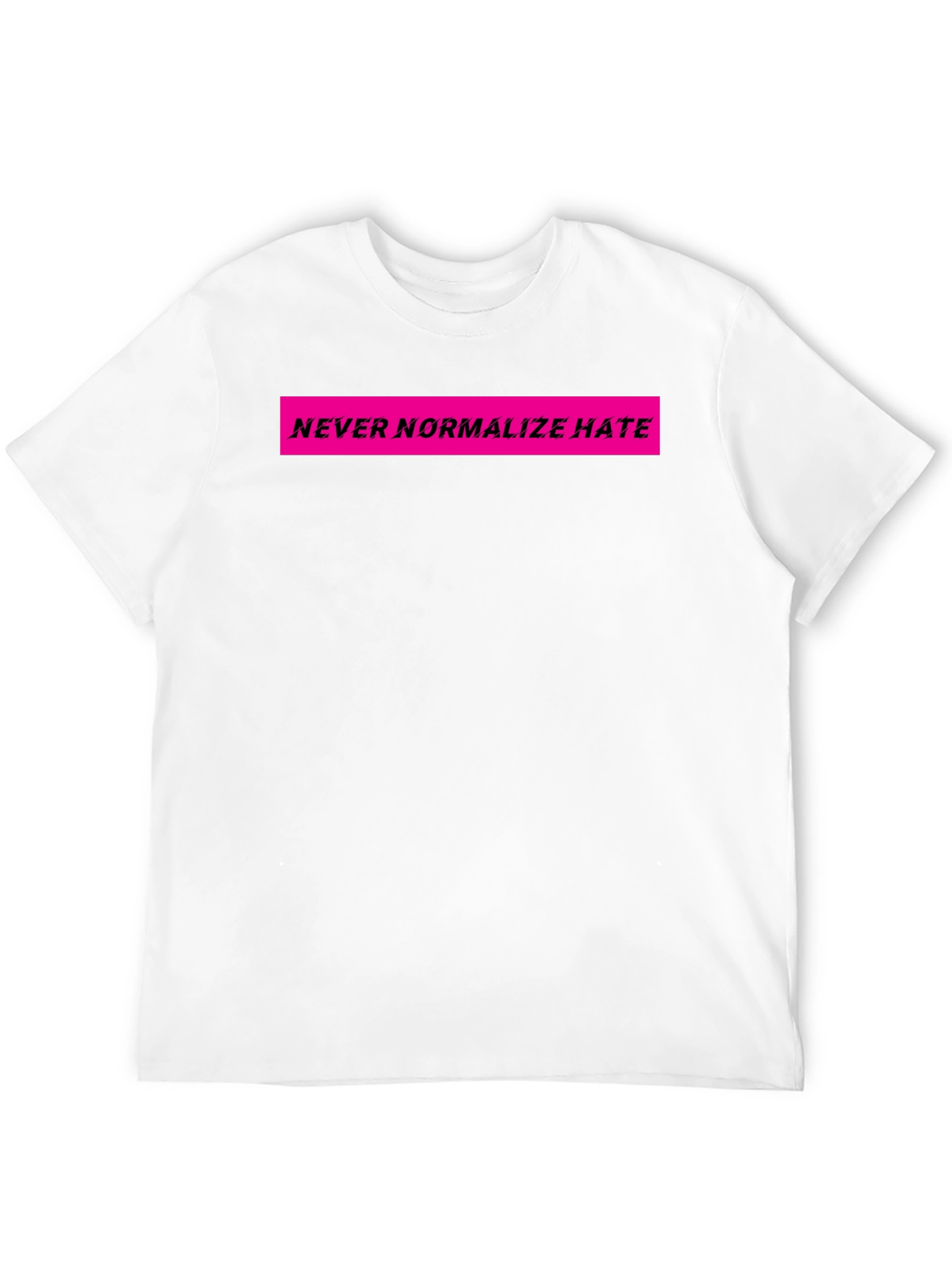 Black Never Normalize Hate Graphic Tee view 12