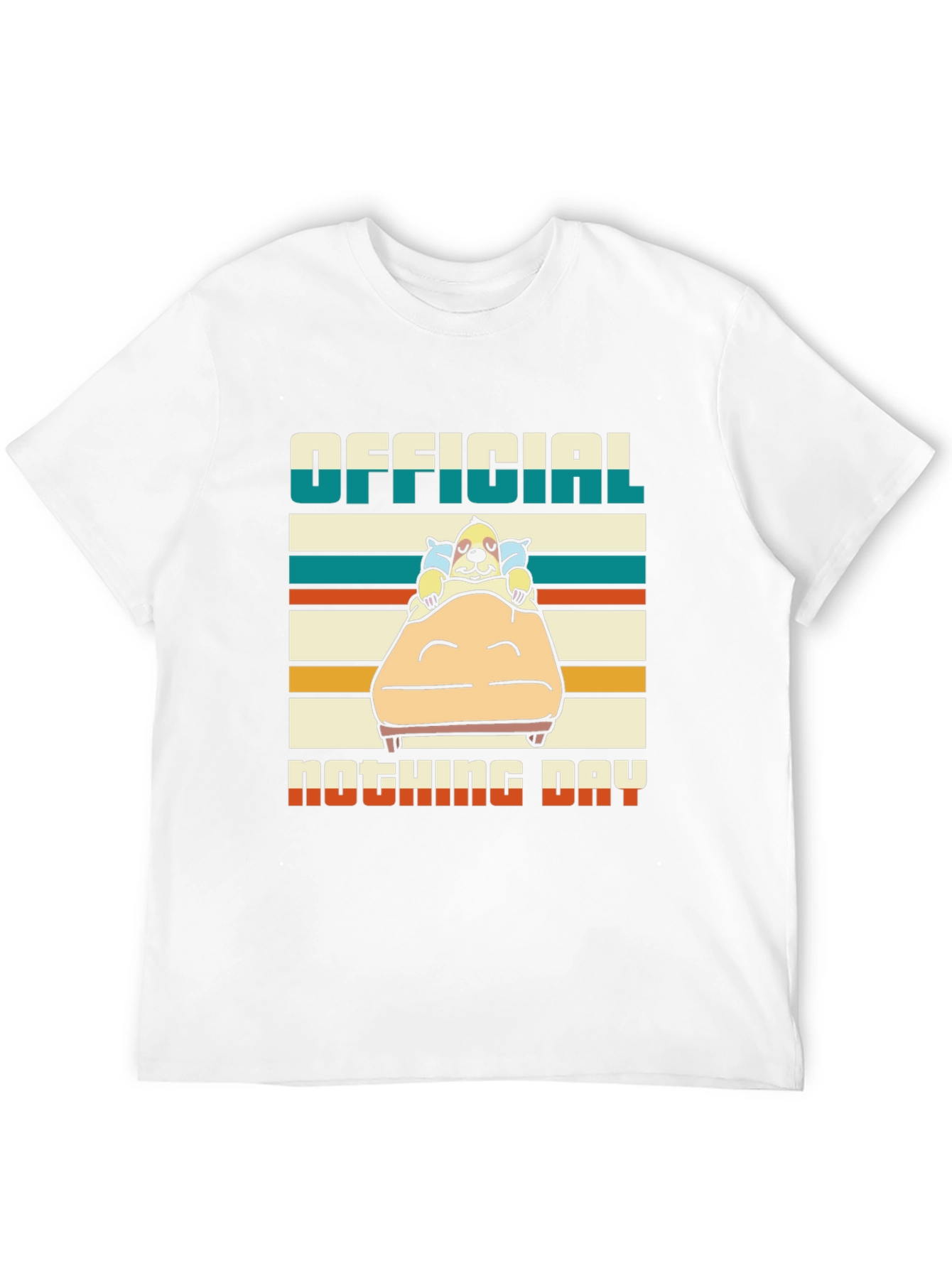 Black Official Nothing Day T-Shirt - Relaxed Dog Design view 12