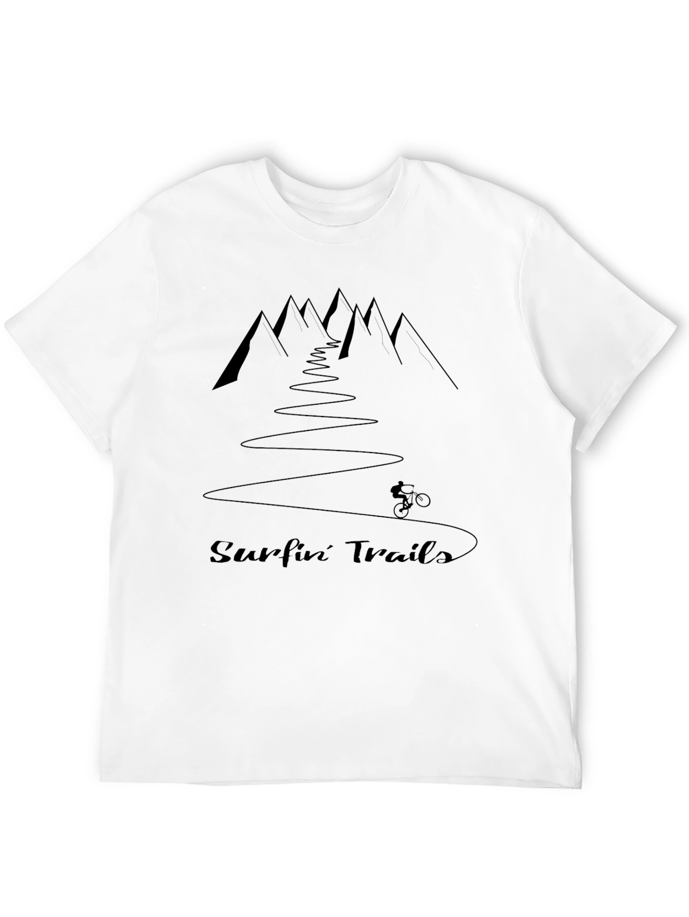 Black Surfin' Trails Black Graphic Tee view 12