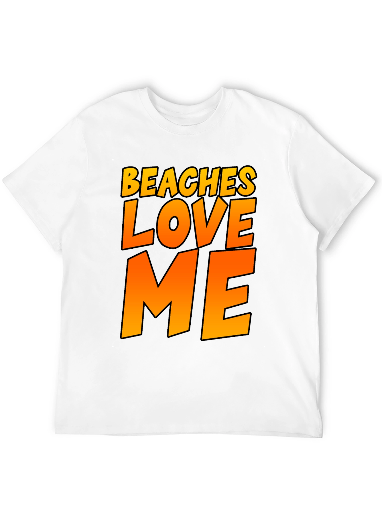 Black Beaches Love Me Graphic Tee - Black Summer Fun Shirt view 12