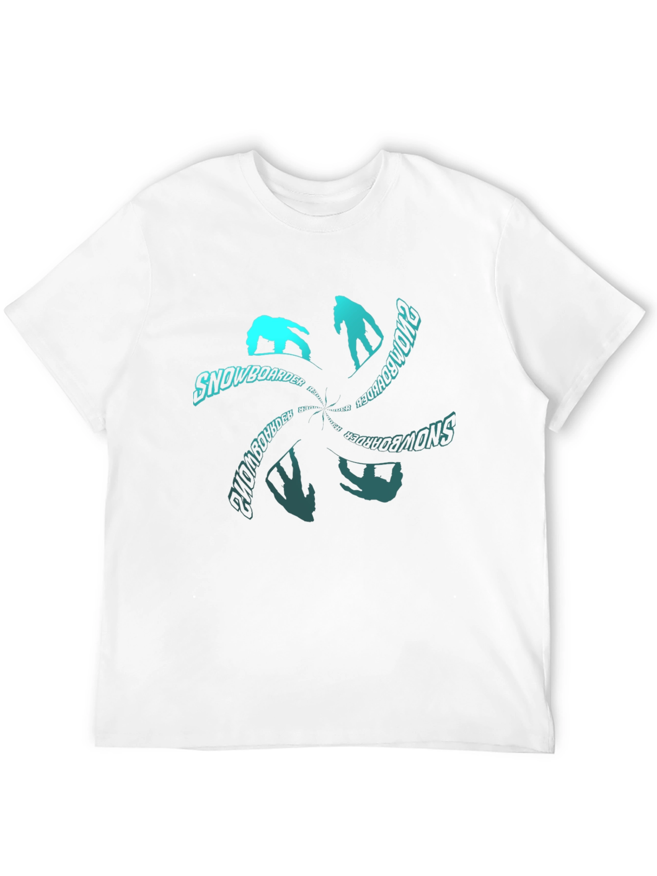 Black Snowboarder Graphic T-Shirt - Black view 12