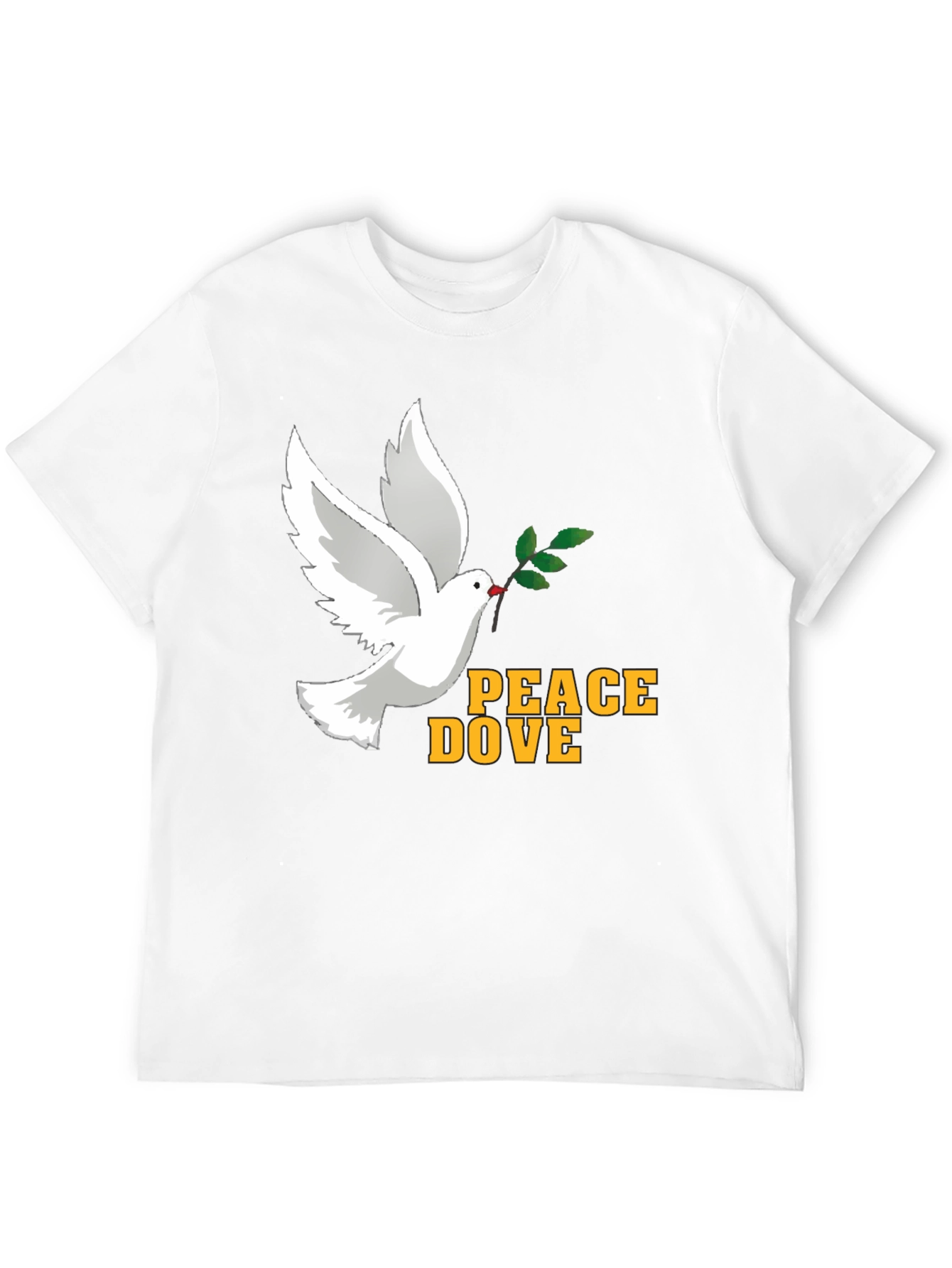 Black Peace Dove Graphic T-Shirt - Soft Cotton Blend, Black view 12