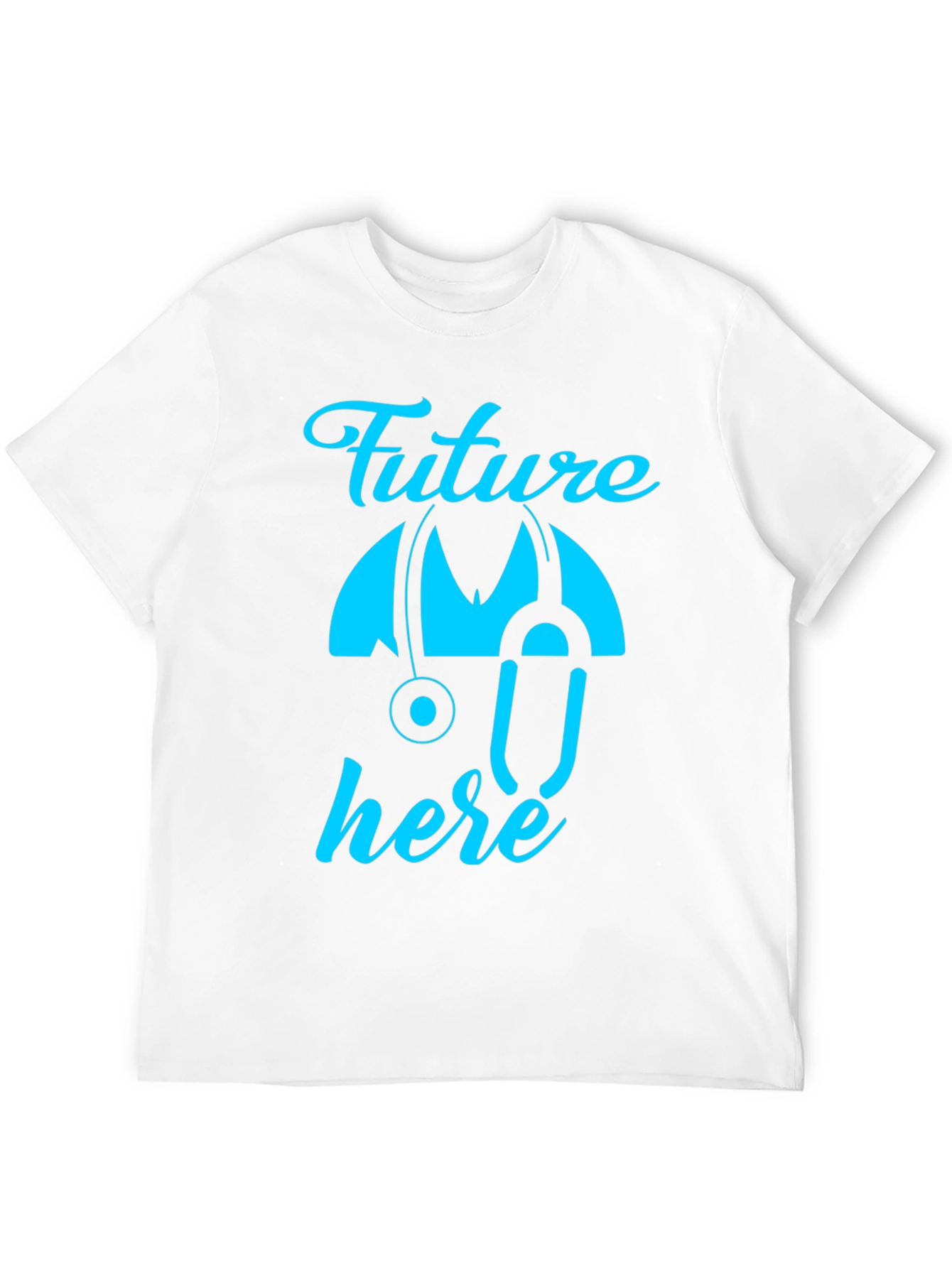 Black Future Doctor Here T-Shirt - Black view 12