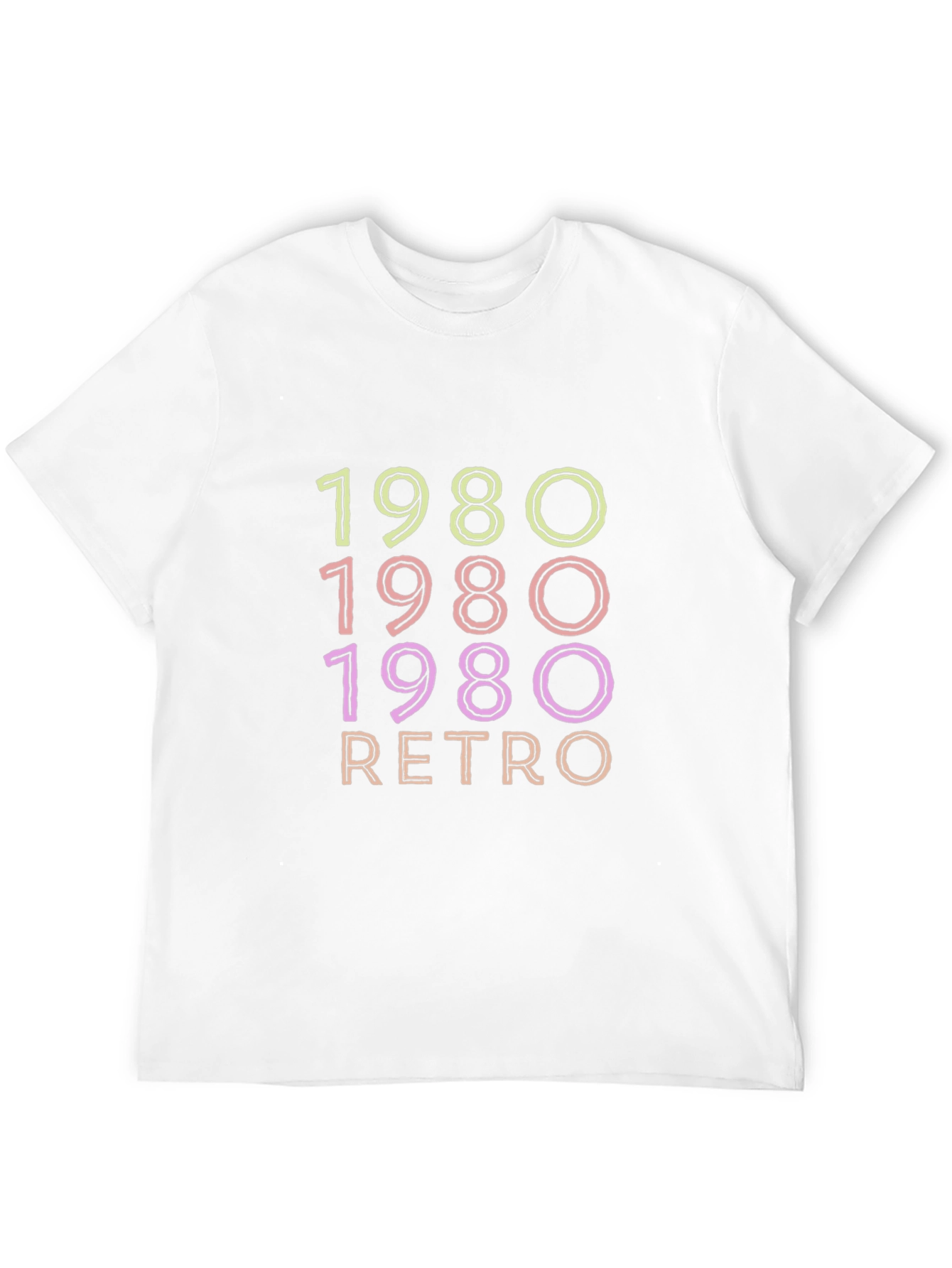 Black 1980 Retro Graphic Tee - Vintage Style Shirt view 12