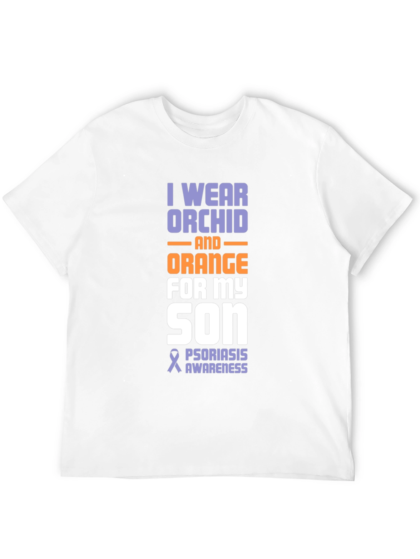 Orchid & Orange Psoriasis Awareness Son T-Shirt - 12