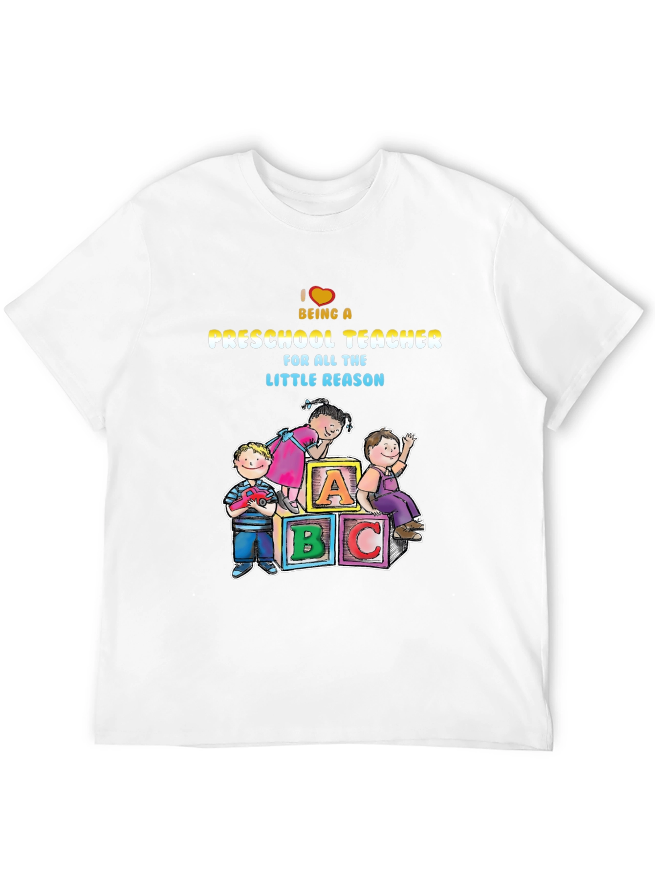 Black Preschool Teacher Graphic Tee view 12