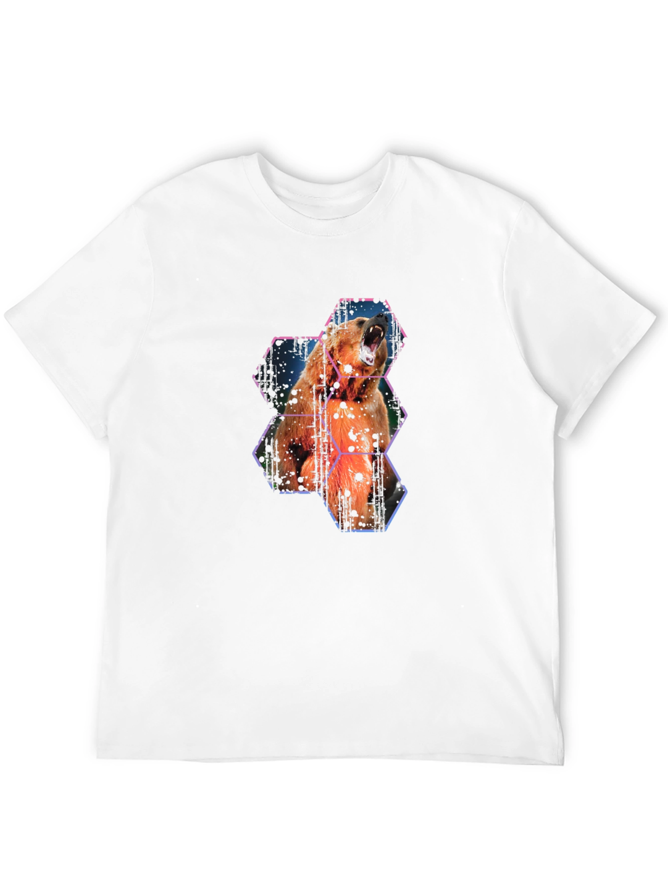 Black Bear Graphic Tee - Black Casual T-Shirt view 12