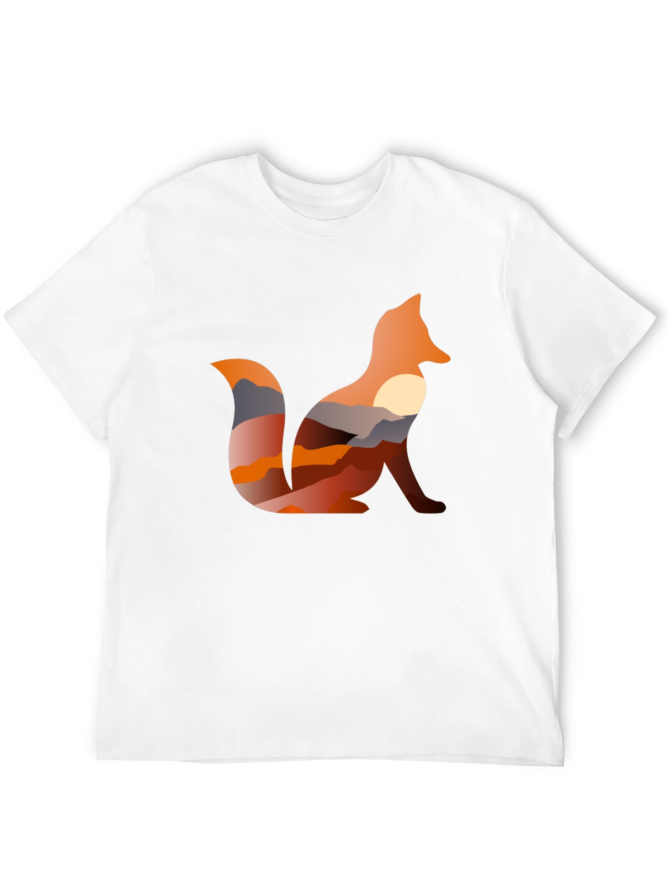 Black Fox Silhouette Sunset Graphic Tee - Unisex view 12