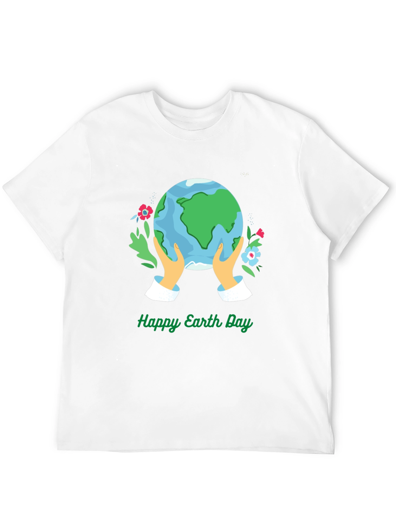 Black Happy Earth Day Graphic Tee - Black view 12