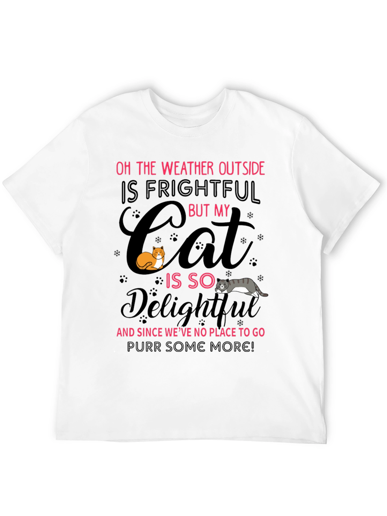 Frightful Weather Delightful Cat Graphic Tee - 12