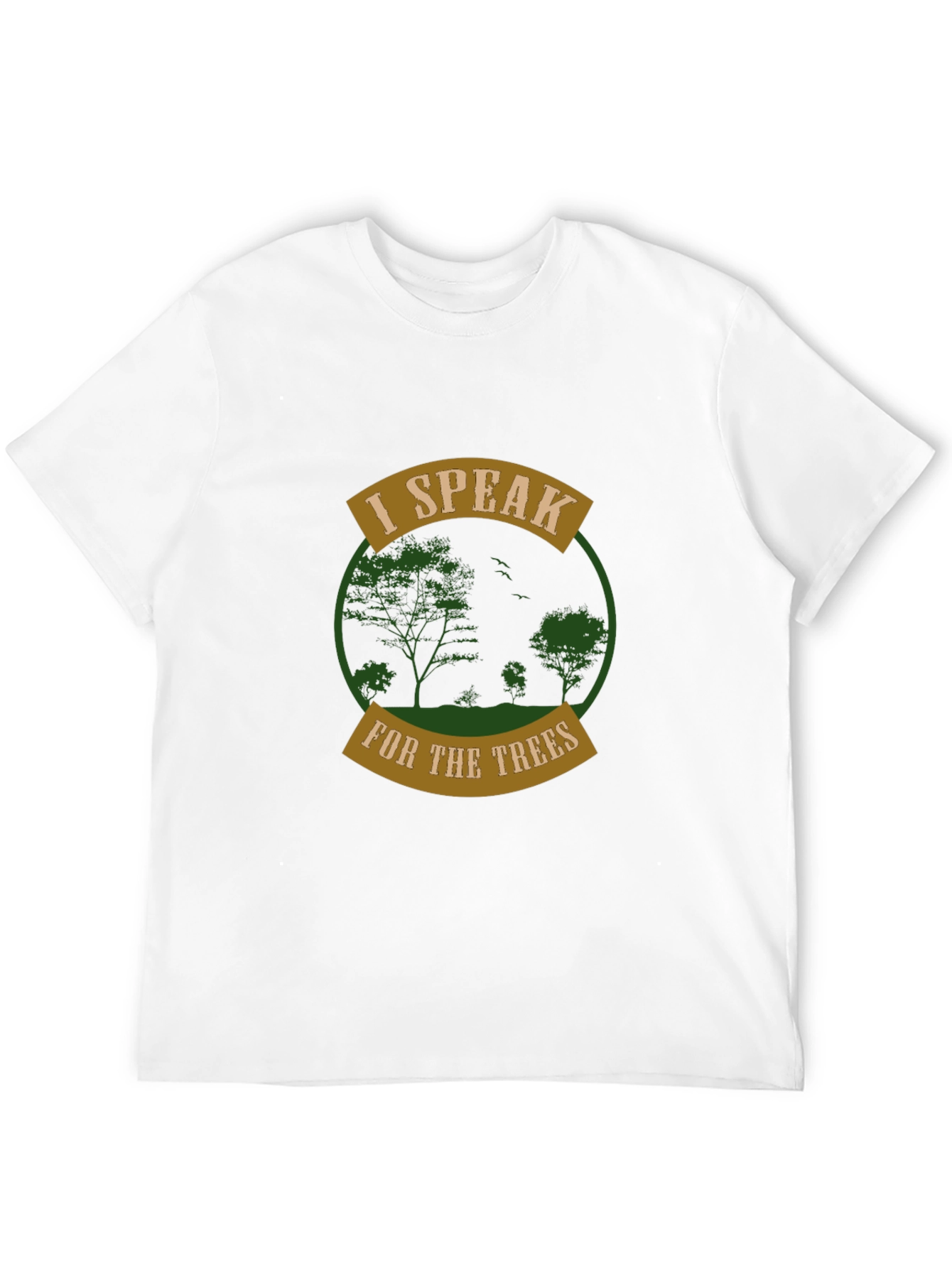 Black I Speak for the Trees Graphic Tee view 12