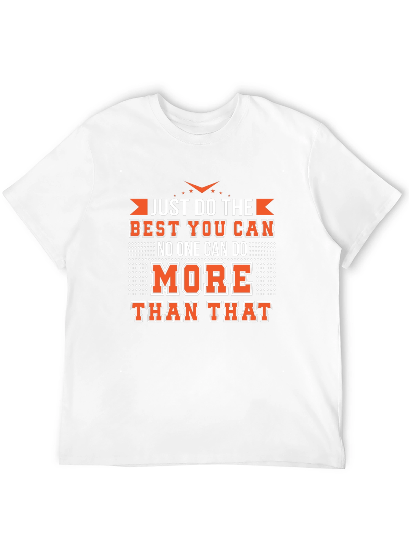 Black Motivational Black T-Shirt - Just Do Your Best! view 12